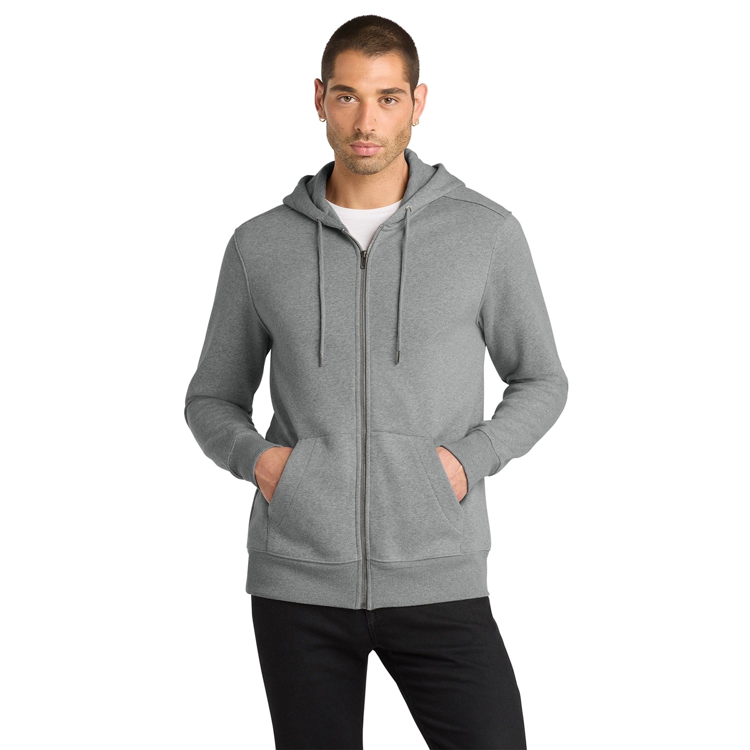 District Decorated Perfect Weight Fleece FullZip Hoodie