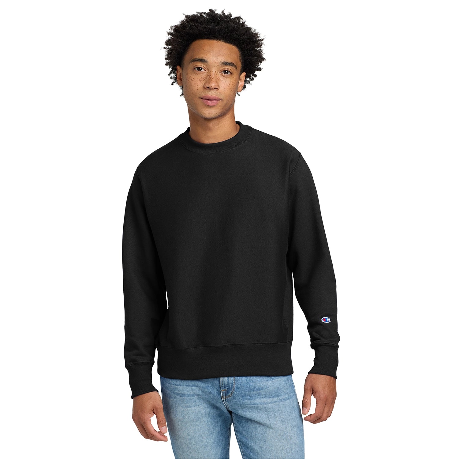 Champion Decorated Reverse Weave Crewneck Sweatshirt