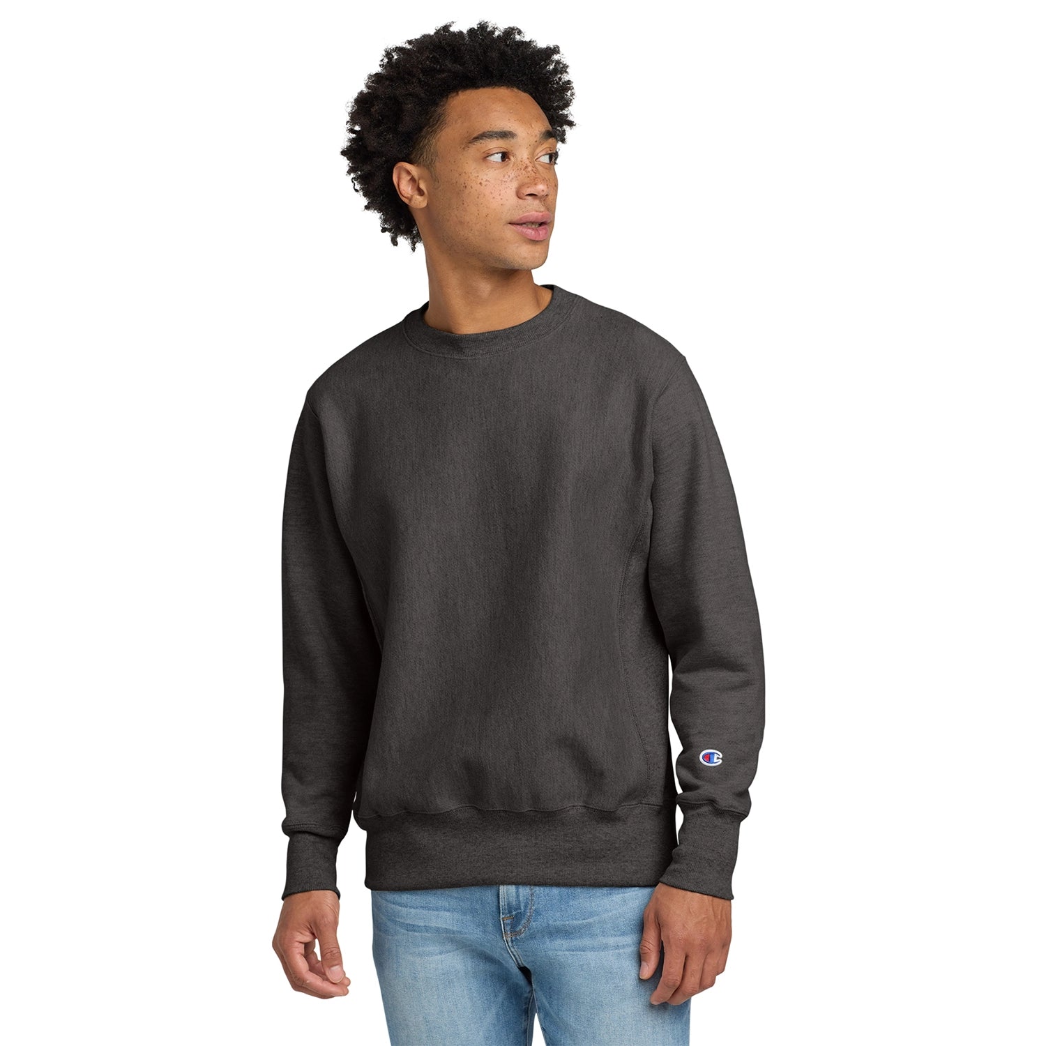 Champion Decorated Reverse Weave Crewneck Sweatshirt