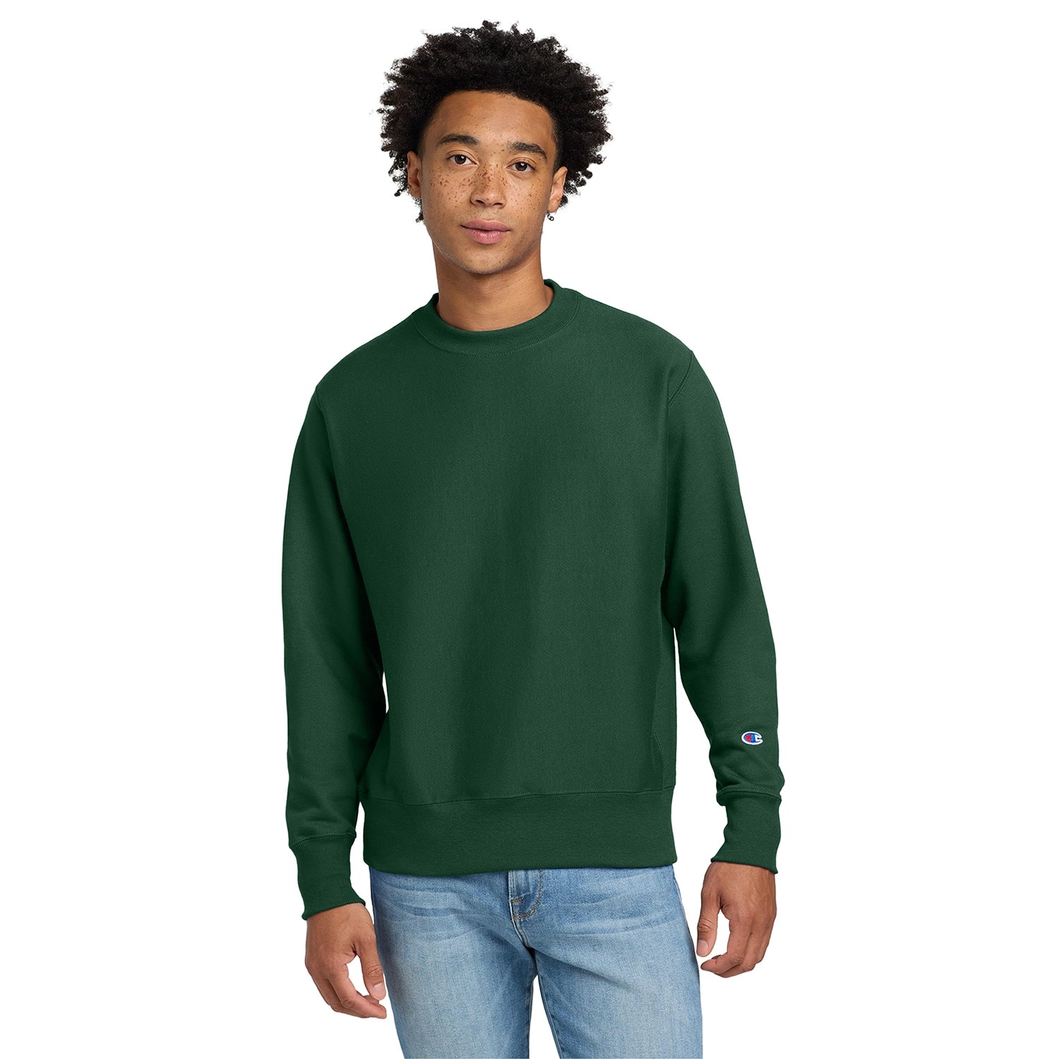 Champion Decorated Reverse Weave Crewneck Sweatshirt