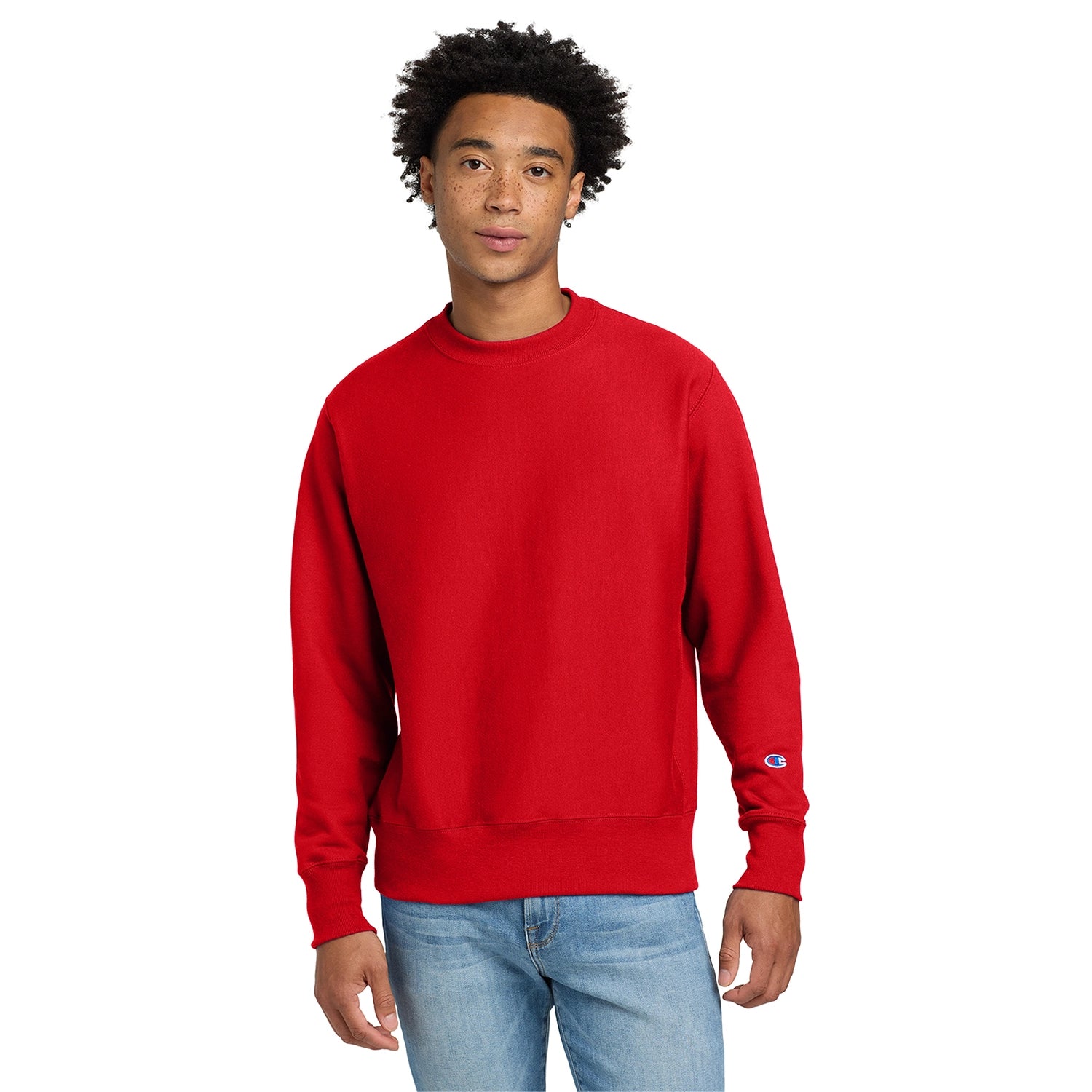 Champion Decorated Reverse Weave Crewneck Sweatshirt