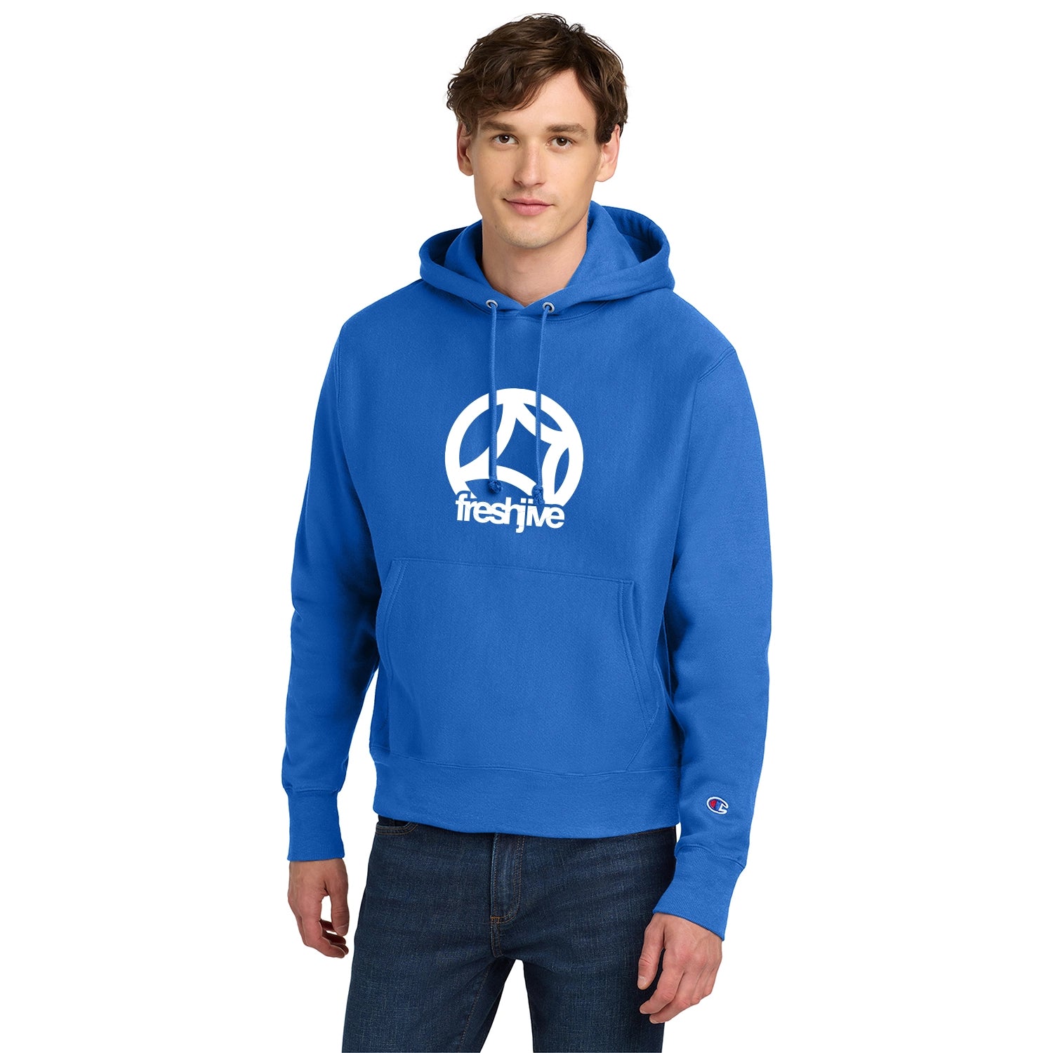 Champion Decorated Reverse Weave Hooded Sweatshirt