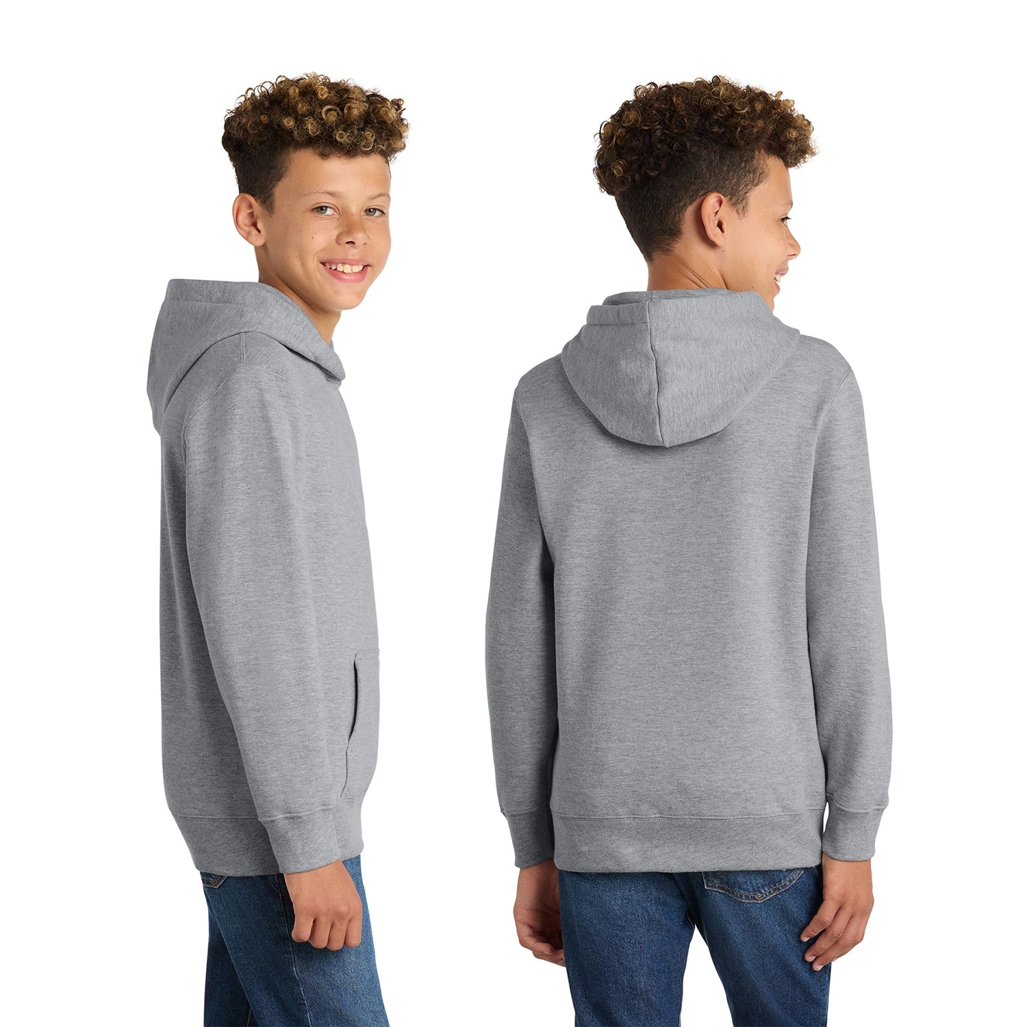 Port & Co Decorated Youth Fan Favorite Fleece Pullover Hooded Sweatshirt