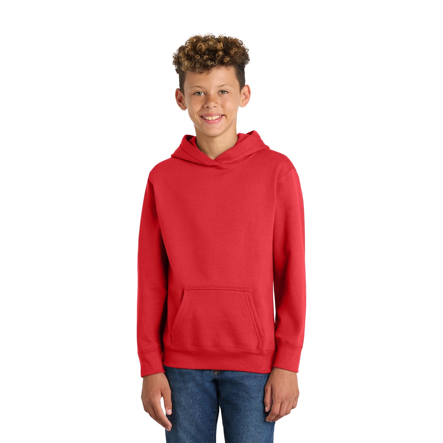 Port & Co Decorated Youth Fan Favorite Fleece Pullover Hooded Sweatshirt