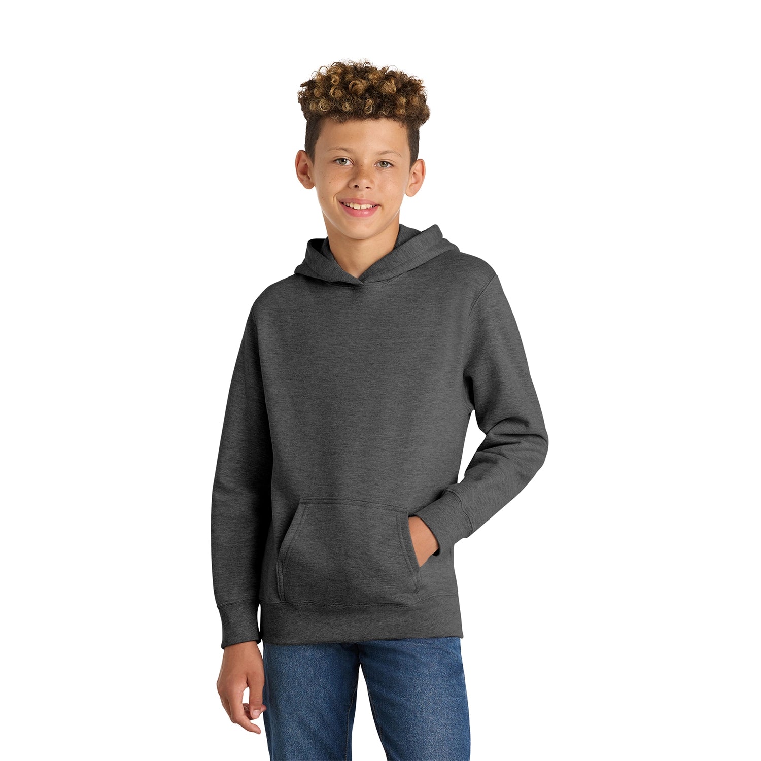 Port & Co Decorated Youth Fan Favorite Fleece Pullover Hooded Sweatshirt