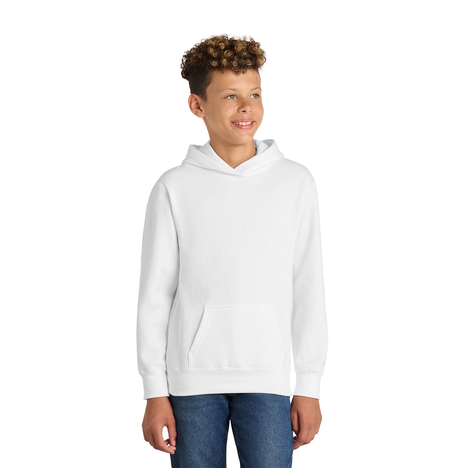 Port & Co Decorated Youth Fan Favorite Fleece Pullover Hooded Sweatshirt
