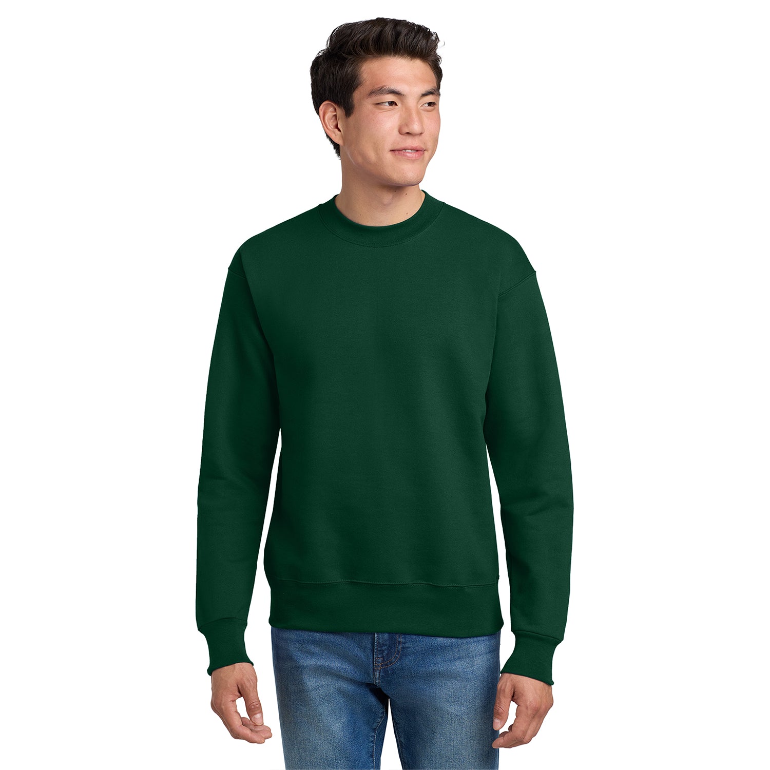 Hanes Ultimate Cotton - Crewneck Sweatshirt Decorated - Deep Forest