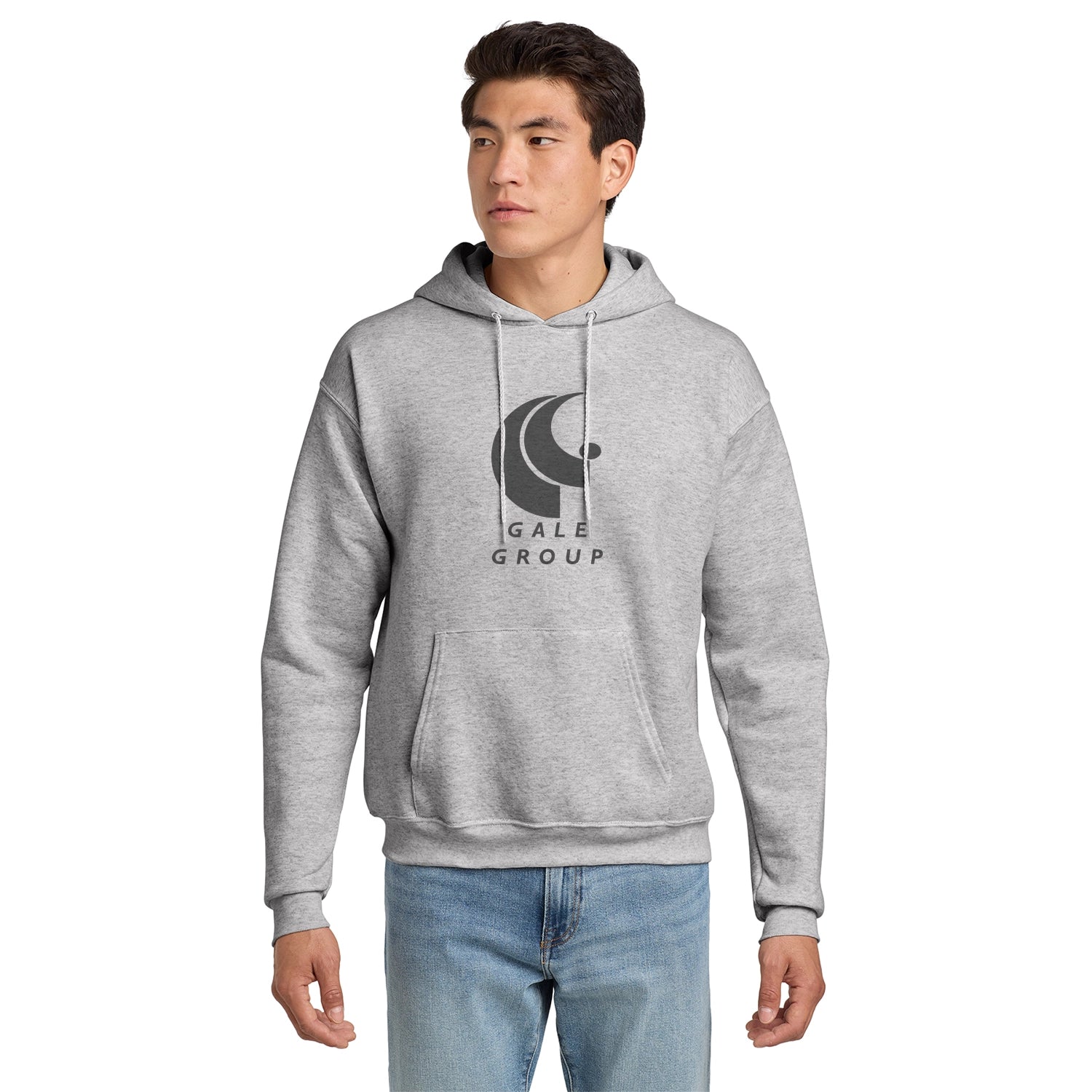 Hanes EcoSmart - Pullover Hooded Sweatshirt Decorated - Ash Grey
