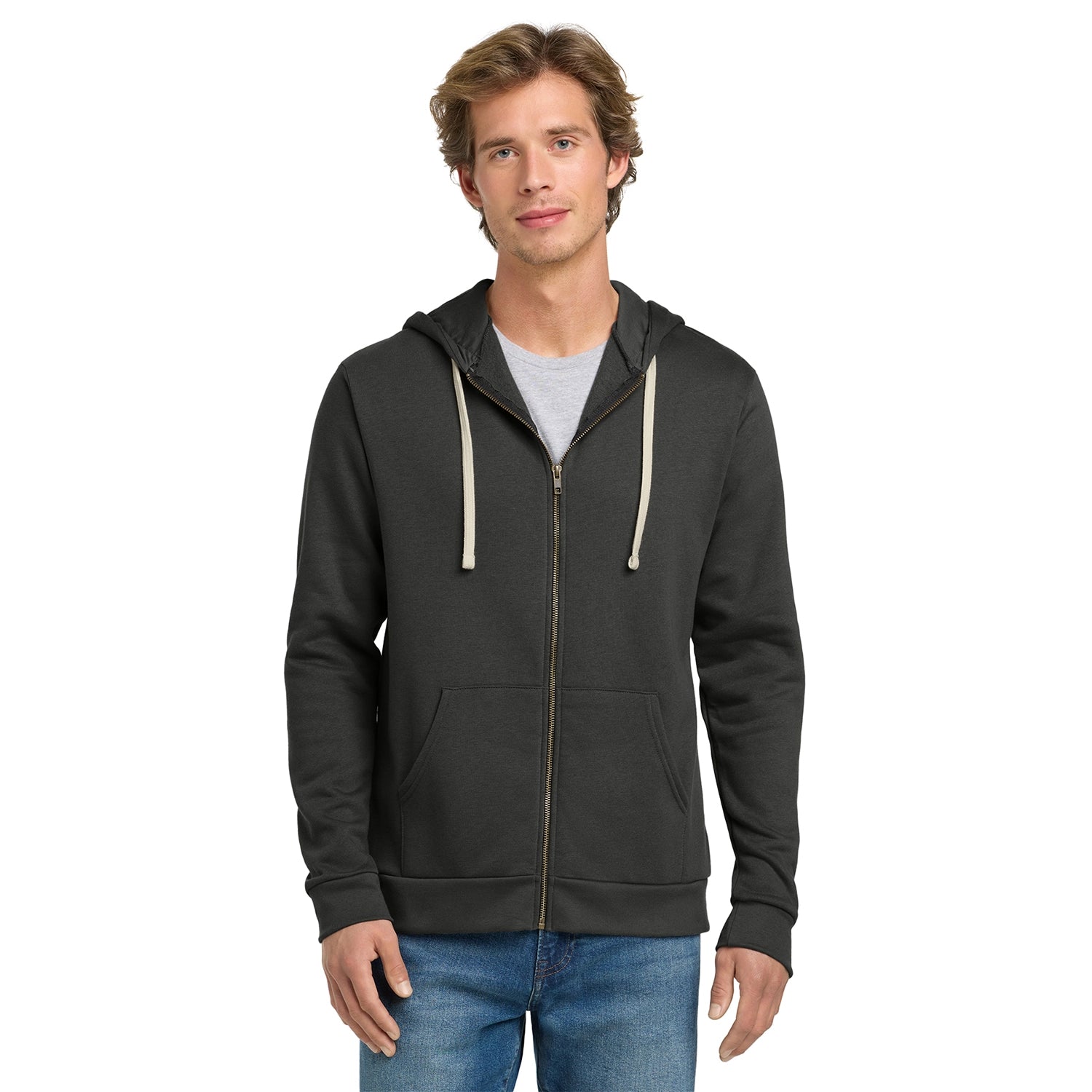 Next Level Apparel Decorated Adult Santa Barbara Zip Hoodie