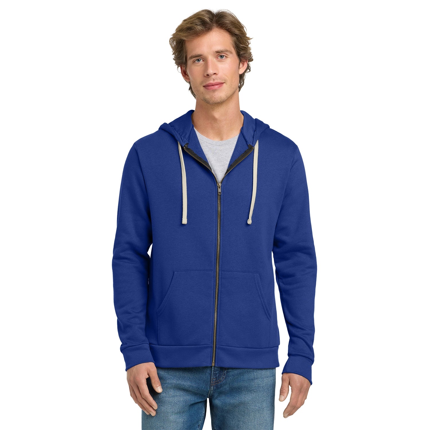 Next Level Apparel Decorated Adult Santa Barbara Zip Hoodie