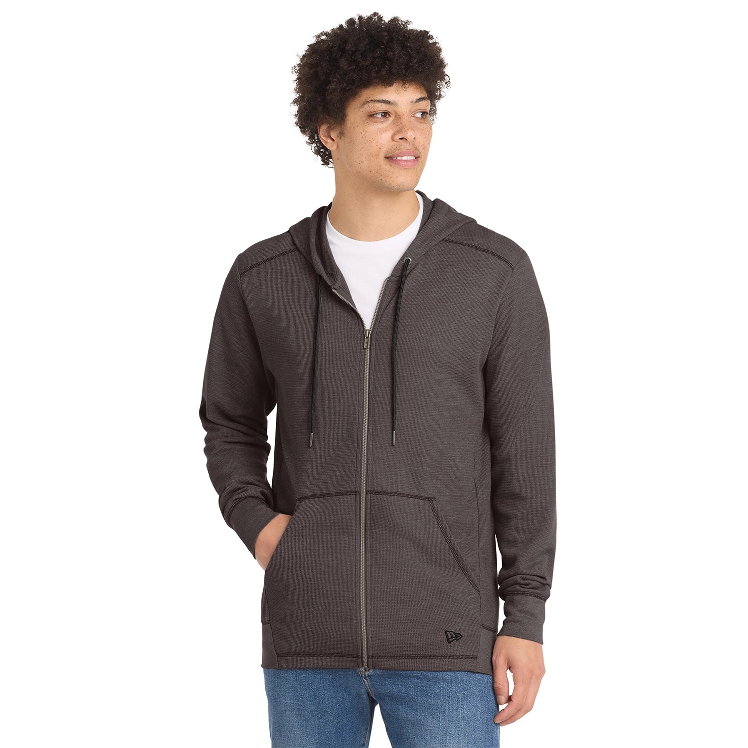 New Era Decorated Thermal FullZip Hoodie