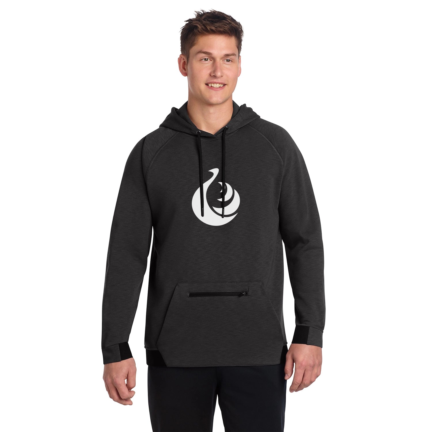 SportTek Decorated PosiCharge Strive Hooded Pullover
