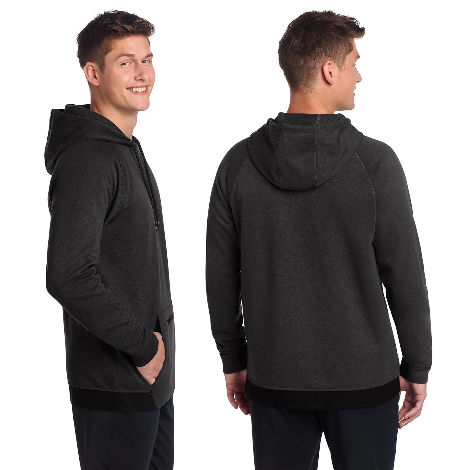 SportTek Decorated PosiCharge Strive Hooded Pullover