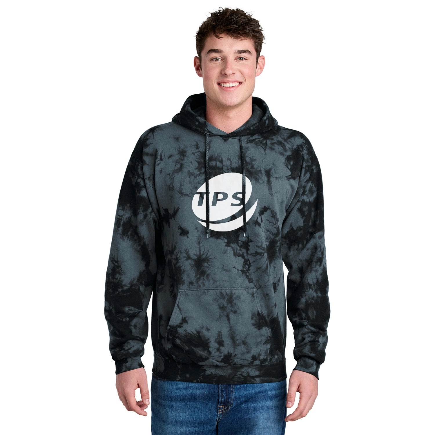 Port & Co Decorated Crystal TieDye Pullover Hoodie