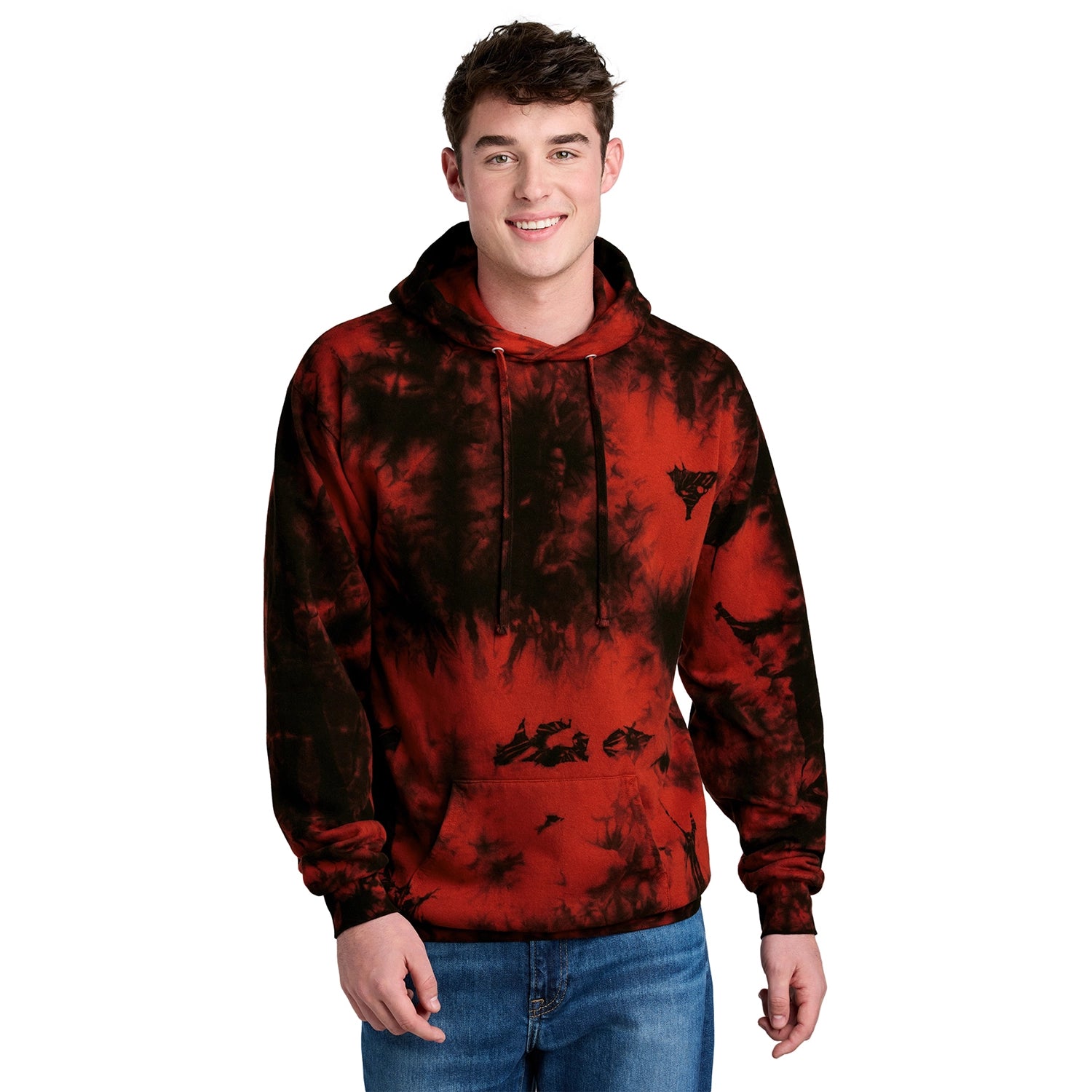 Port & Co Decorated Crystal TieDye Pullover Hoodie