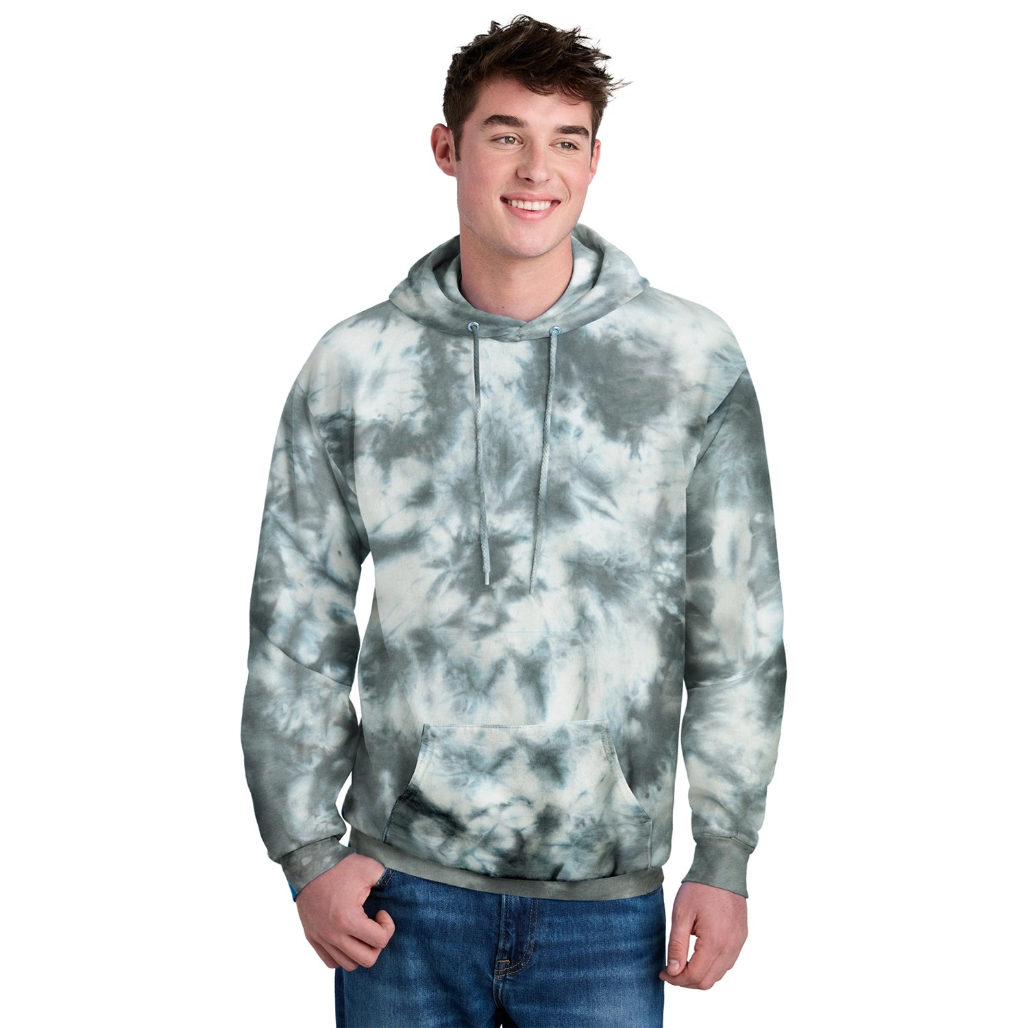 Port & Co Decorated Crystal TieDye Pullover Hoodie
