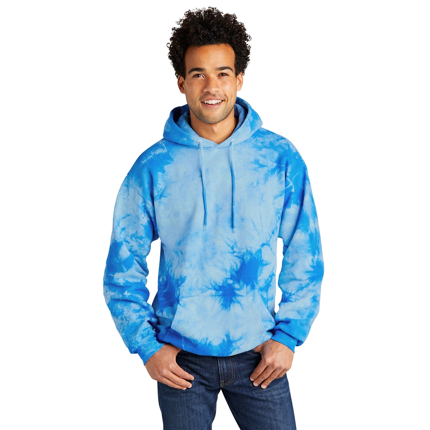 Port & Co Decorated Crystal TieDye Pullover Hoodie