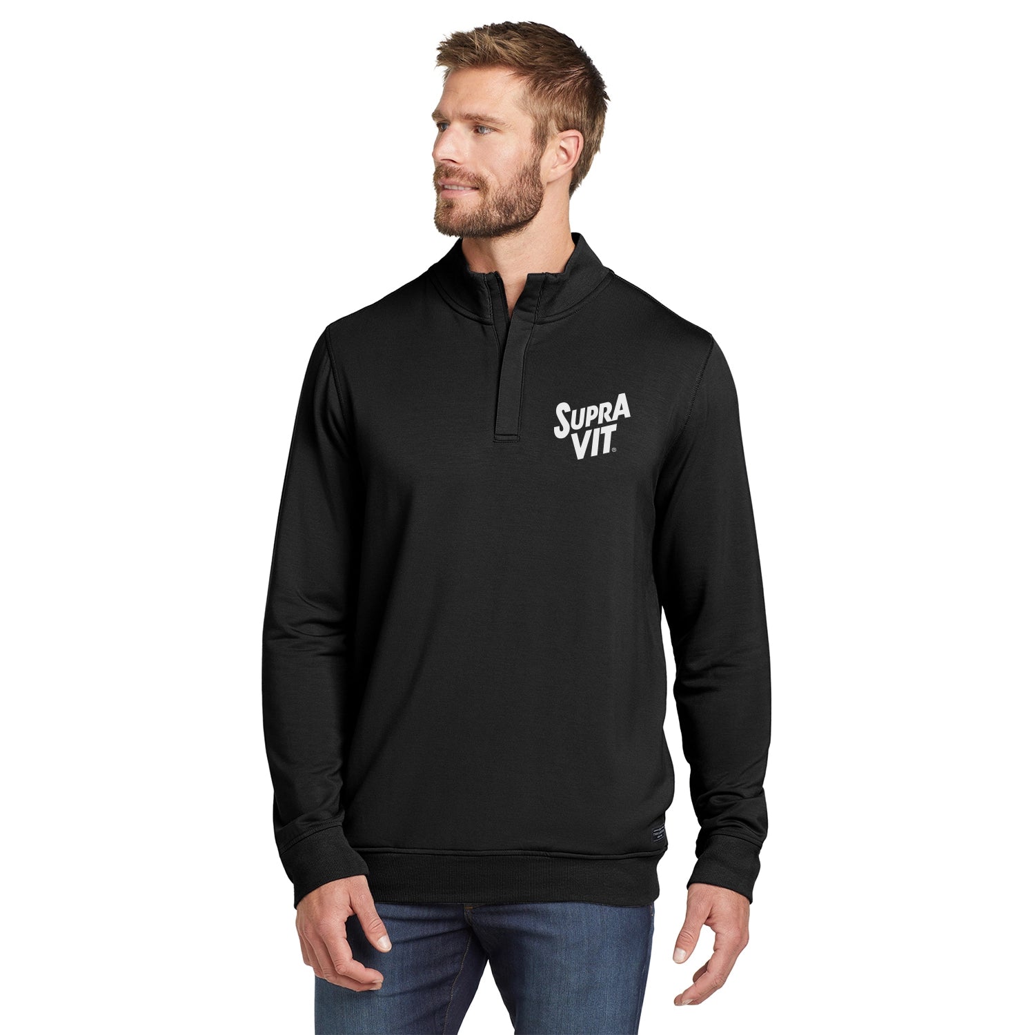 TravisMathew Newport Embroidered 1/4Zip Fleece