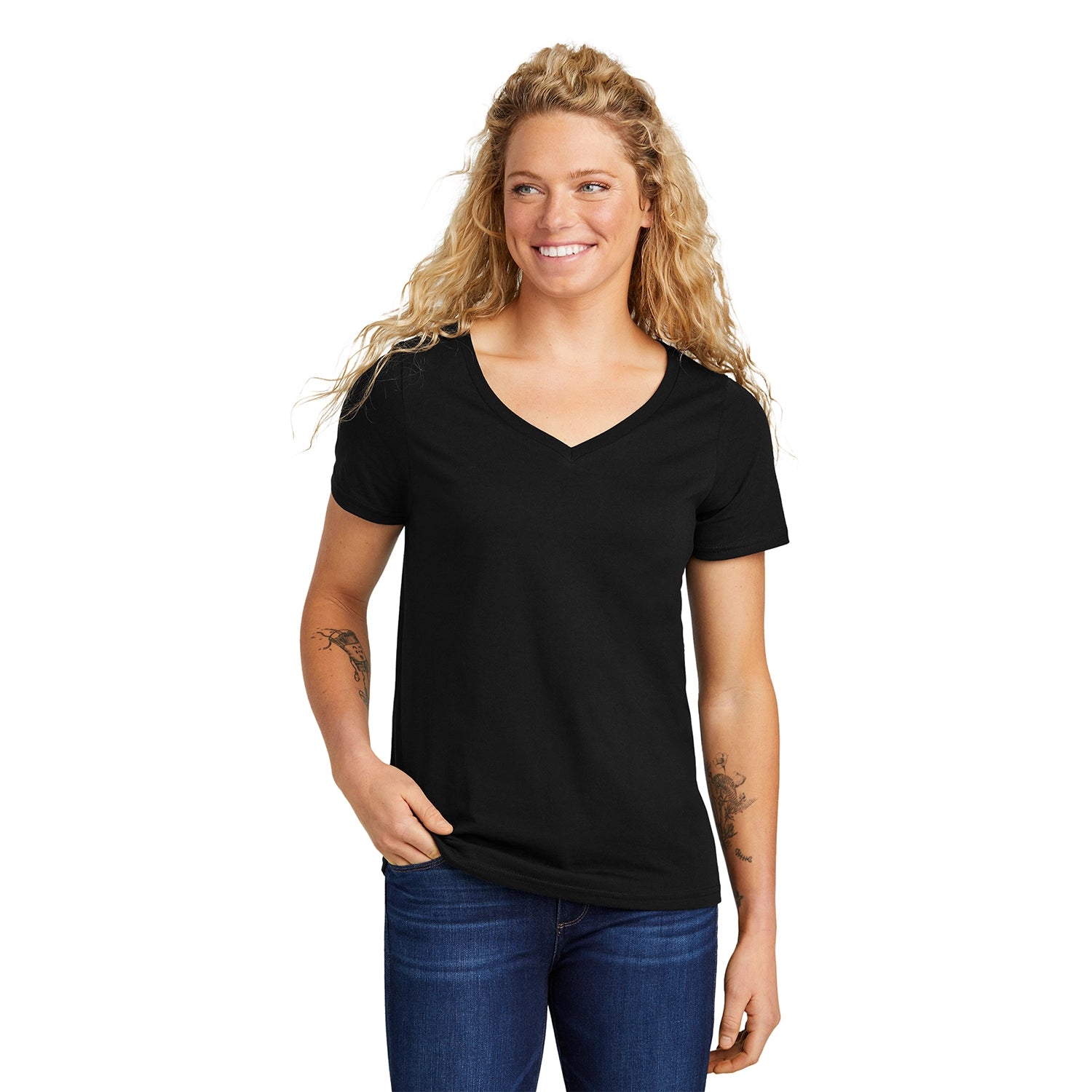 Volunteer Knitwear Decorated Women’s Daily VNeck Tee