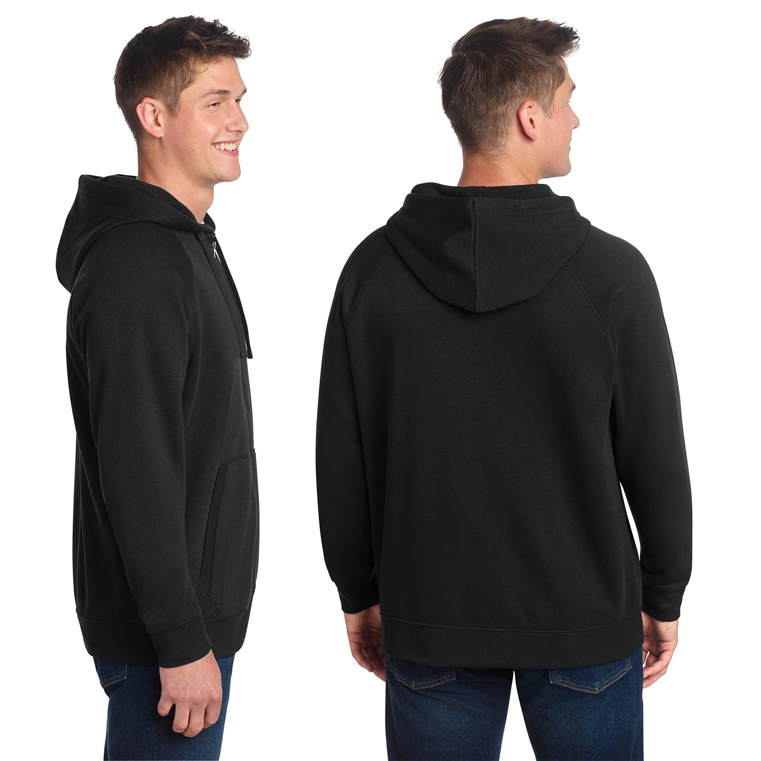 SportTek Decorated Drive Fleece Hooded FullZip