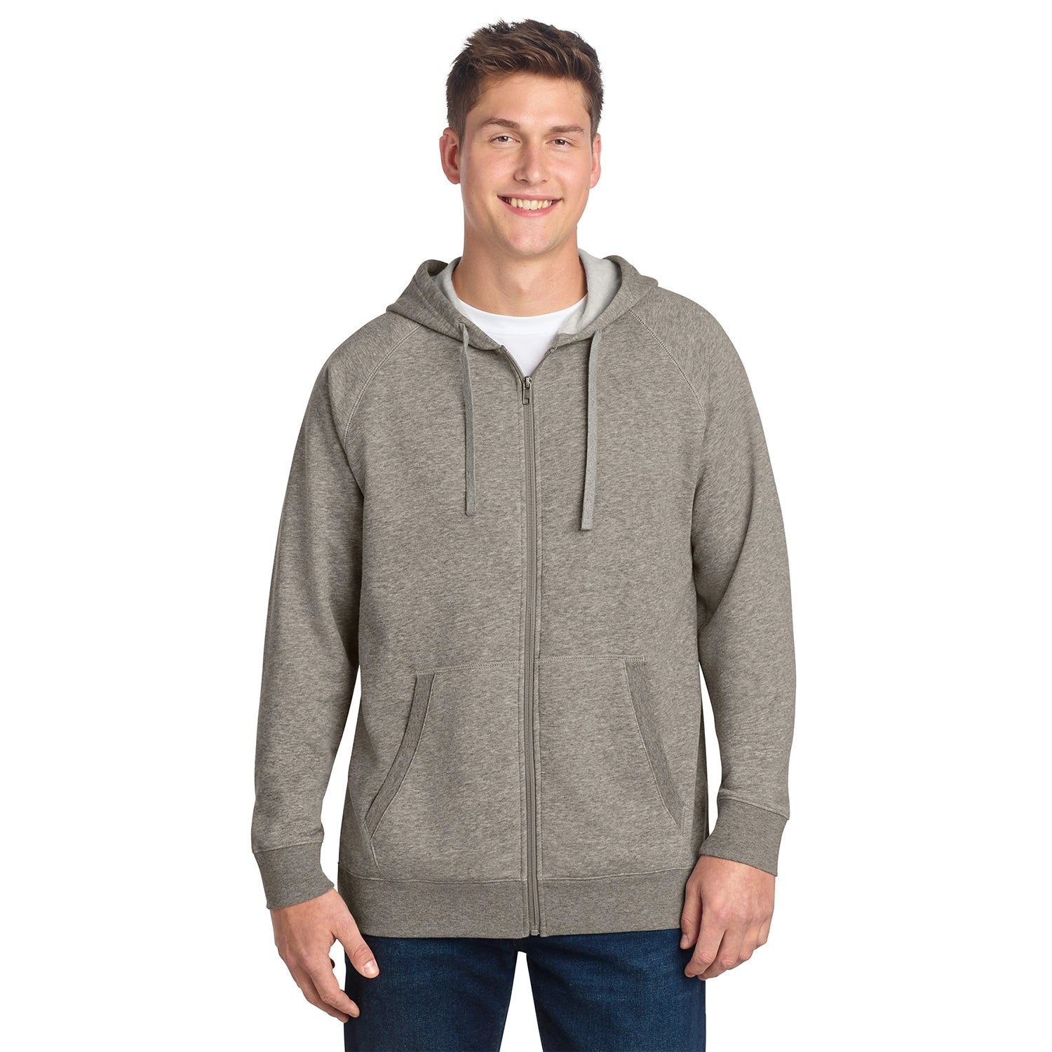 SportTek Decorated Drive Fleece Hooded FullZip