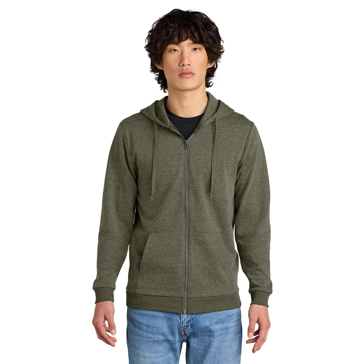 District Perfect Decorated Tri Fleece FullZip Hoodie