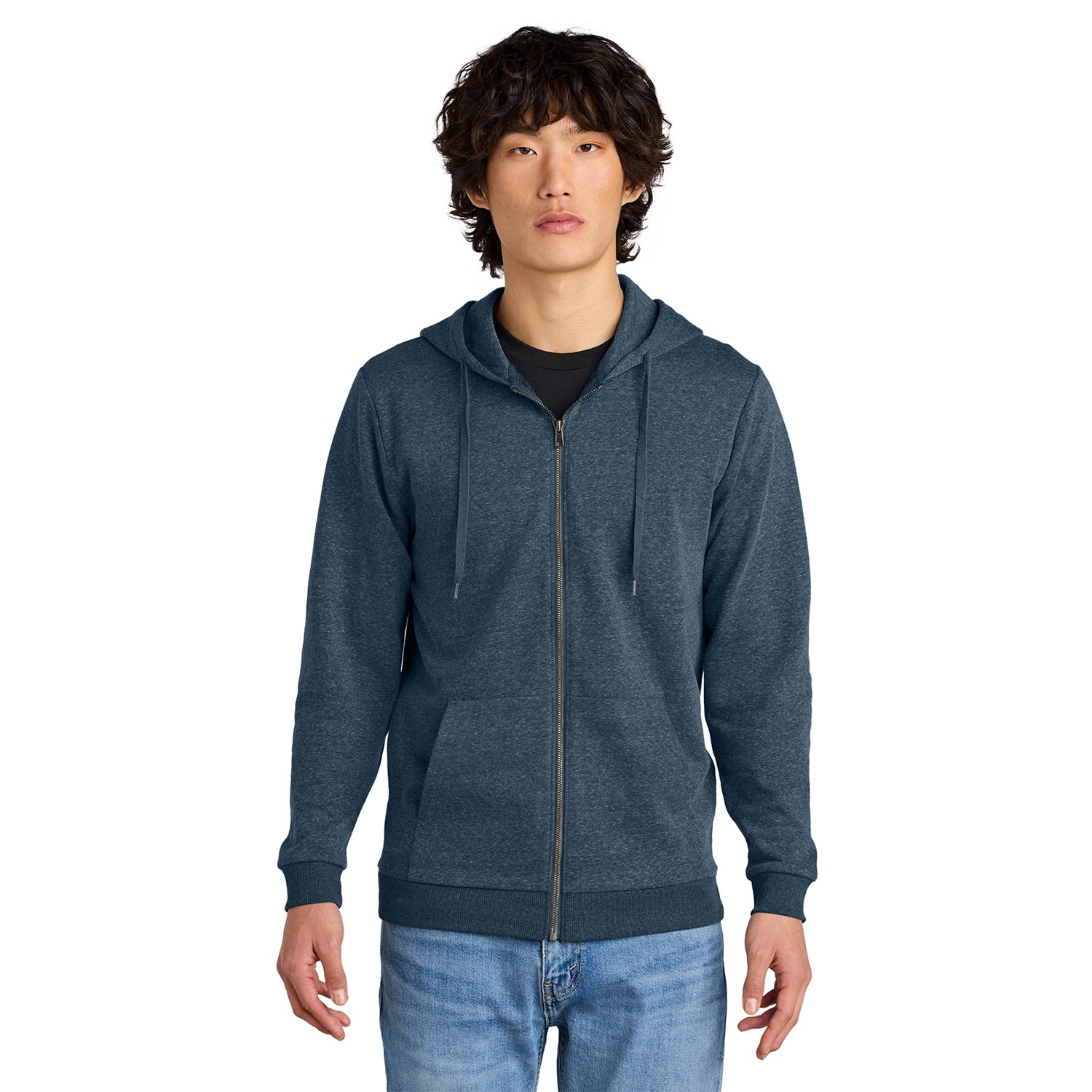 District Perfect Decorated Tri Fleece FullZip Hoodie