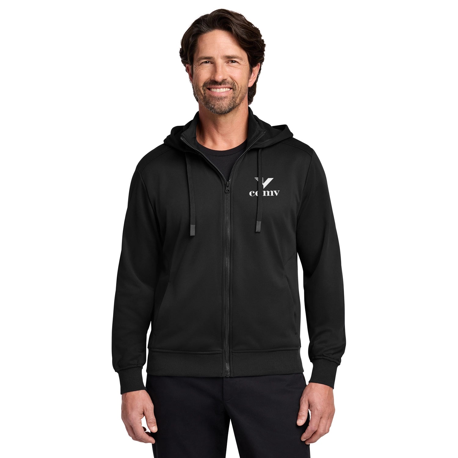 Port Authority Smooth Fleece Embroidered Hooded Jacket