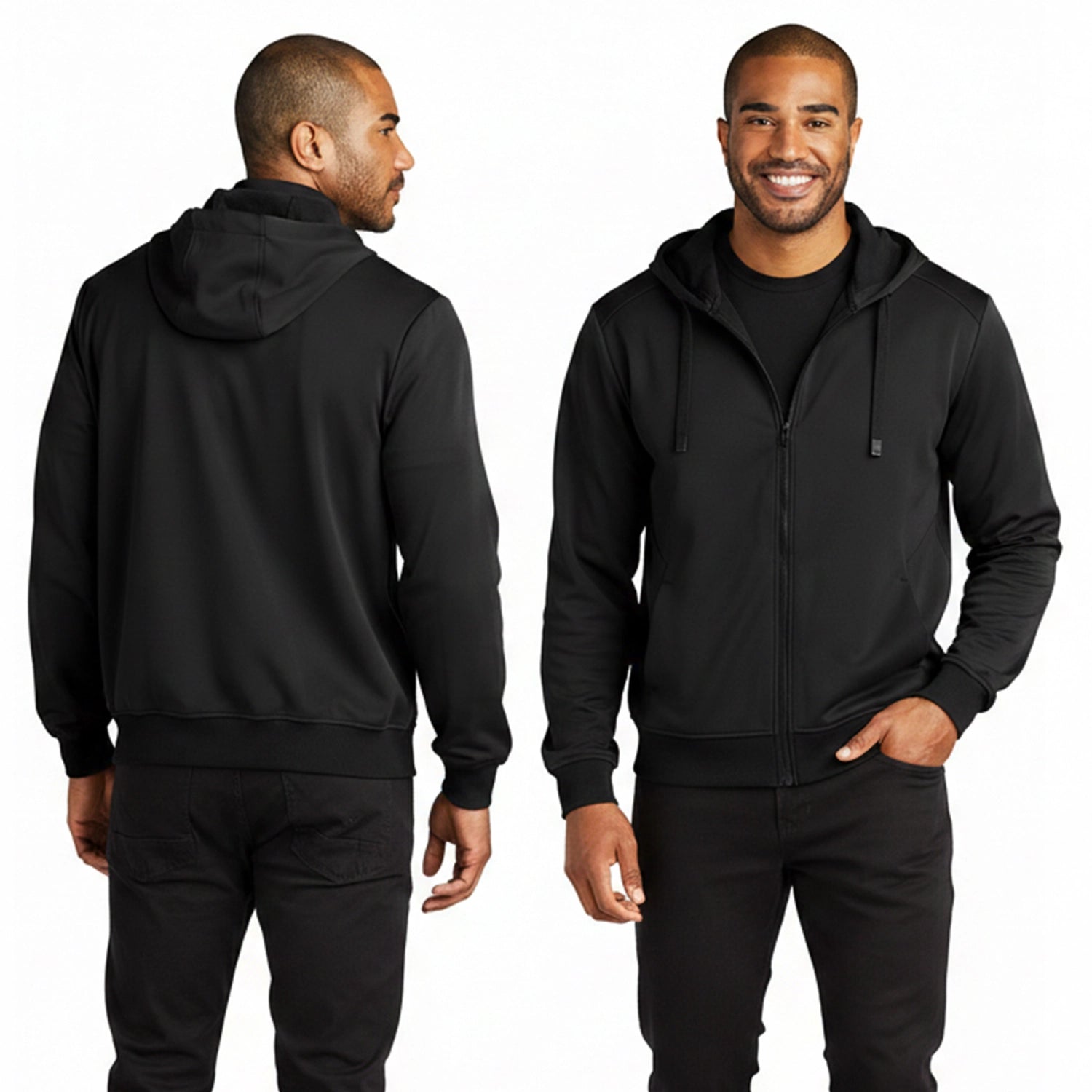 Port Authority Smooth Fleece Embroidered Hooded Jacket