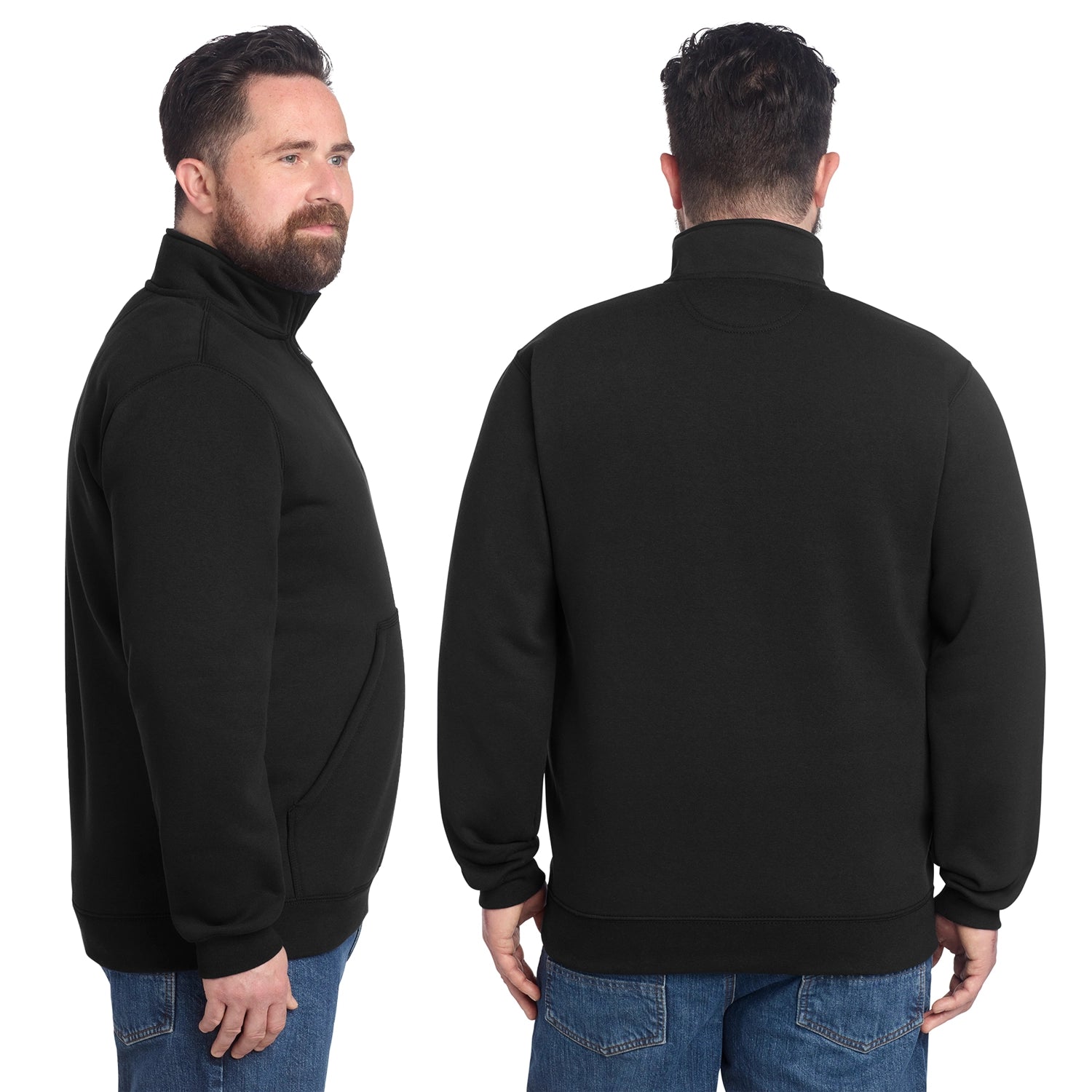 Carhartt Midweight 1/4Zip Mock Neck Embroidered Sweatshirt