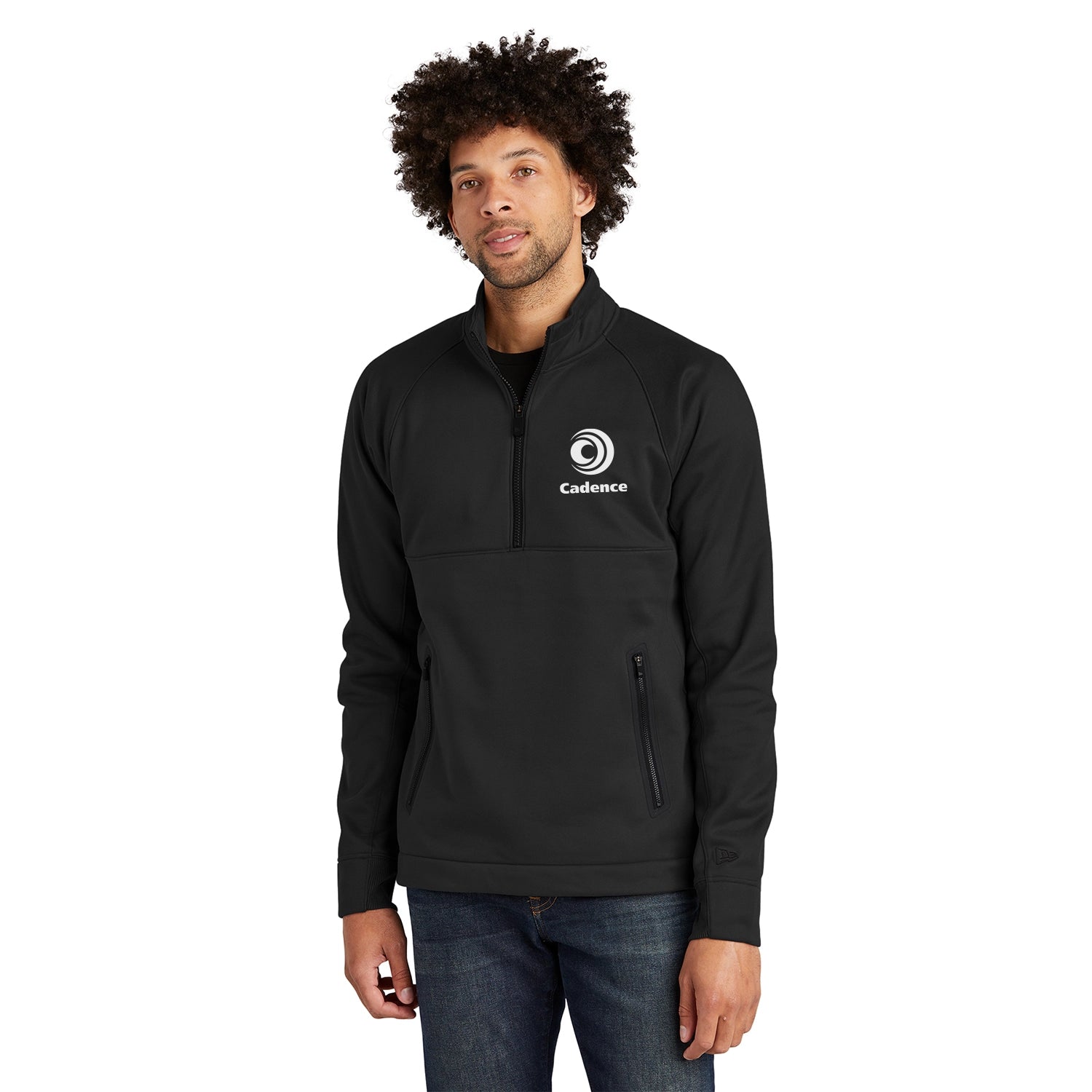 New Era Venue Fleece 1/4Zip Embroidered Pullover