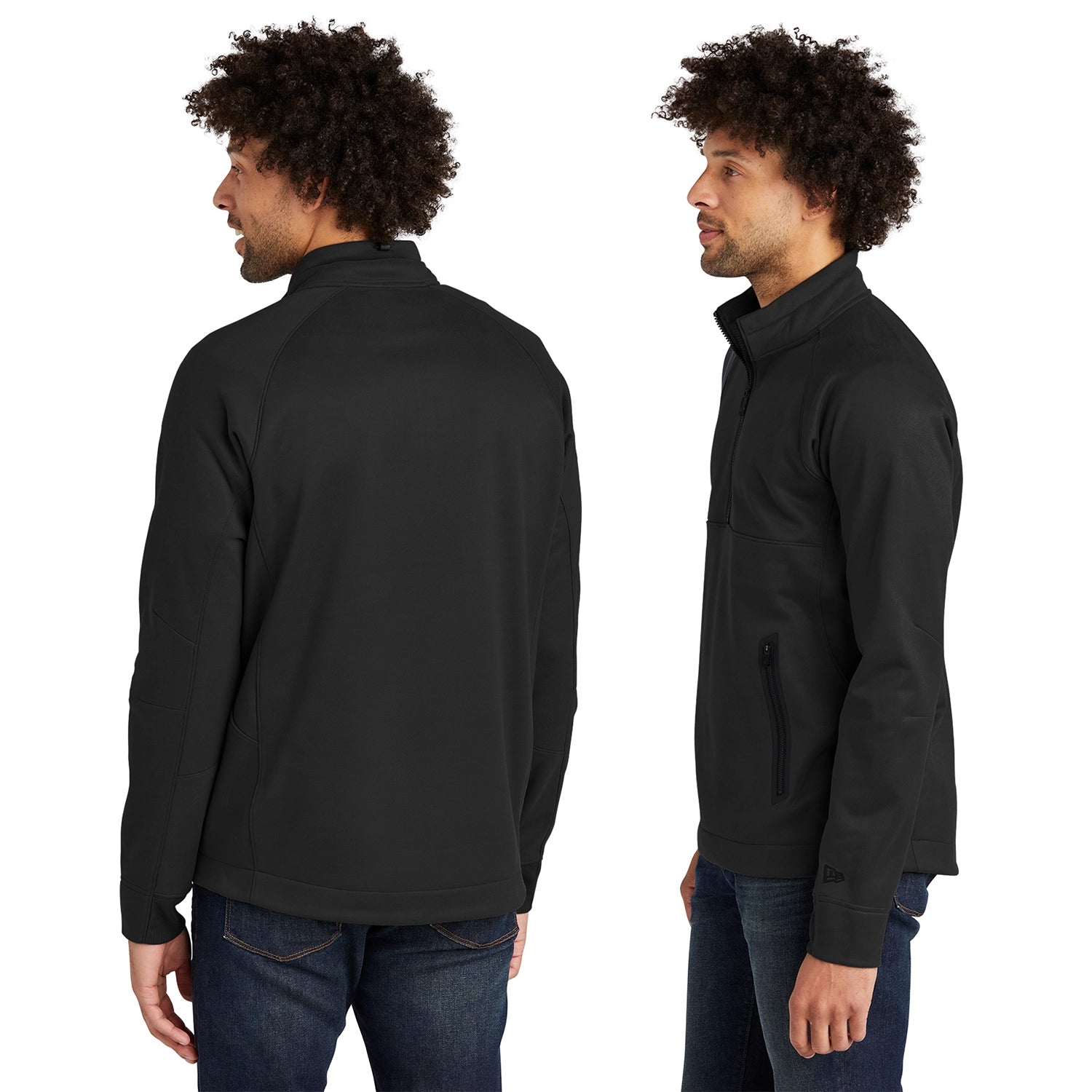 New Era Venue Fleece 1/4Zip Embroidered Pullover