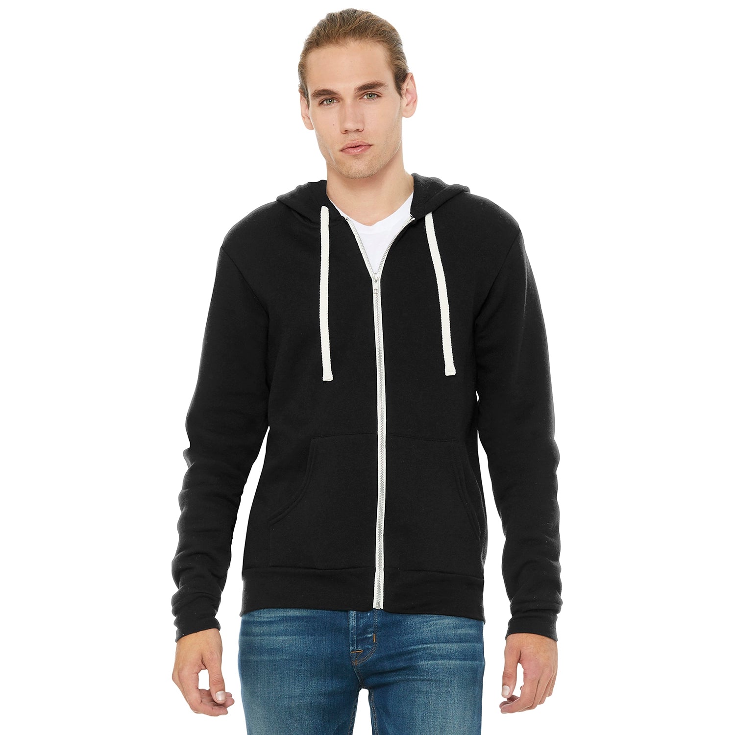 BELLA+CANVAS Decorated Unisex Triblend Sponge Fleece FullZip Hoodie