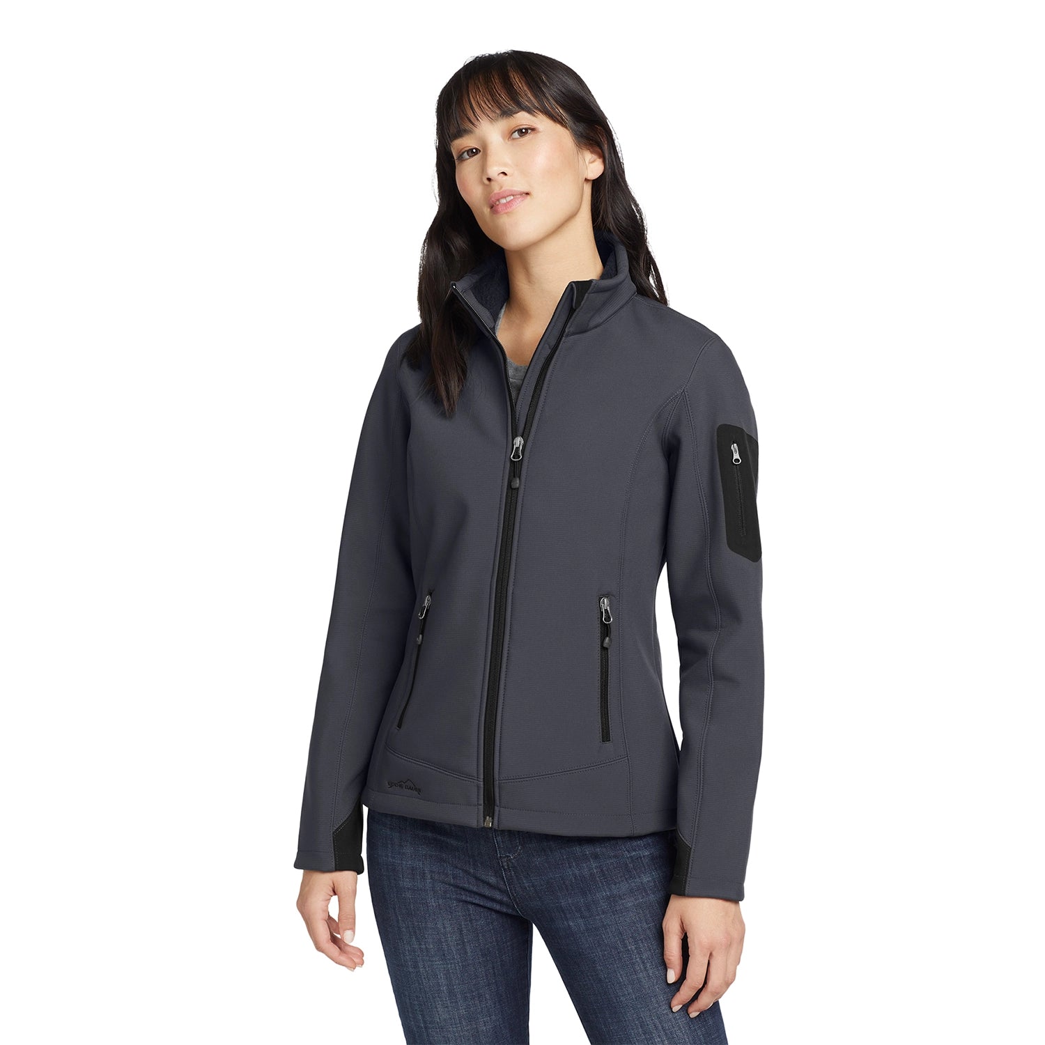 Eddie Bauer Women's Rugged Ripstop Embroidered Soft Shell Jacket