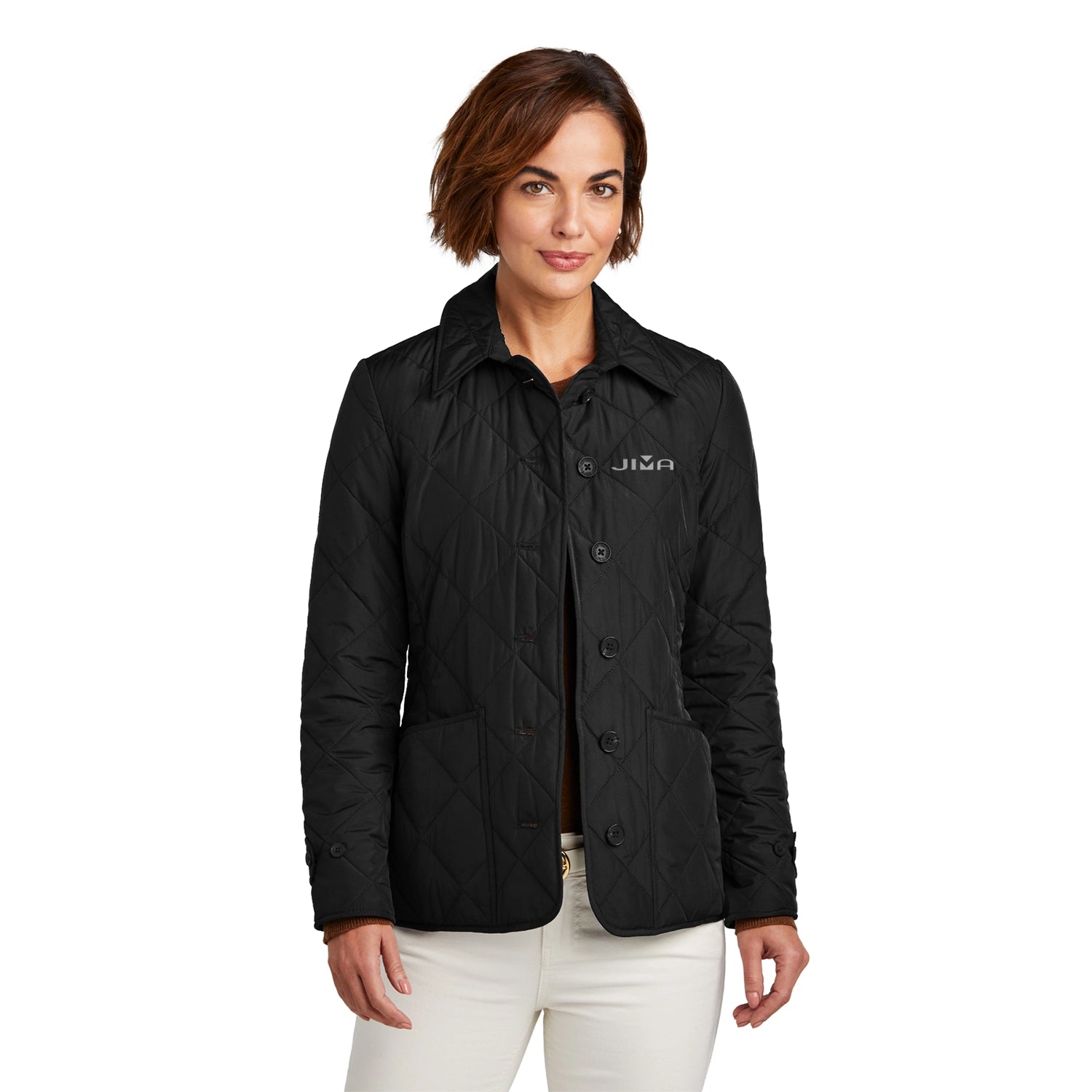 Brooks Brothers Brooks Brothers Women's Quilted Embroidered Jacket - Night Blue Navy