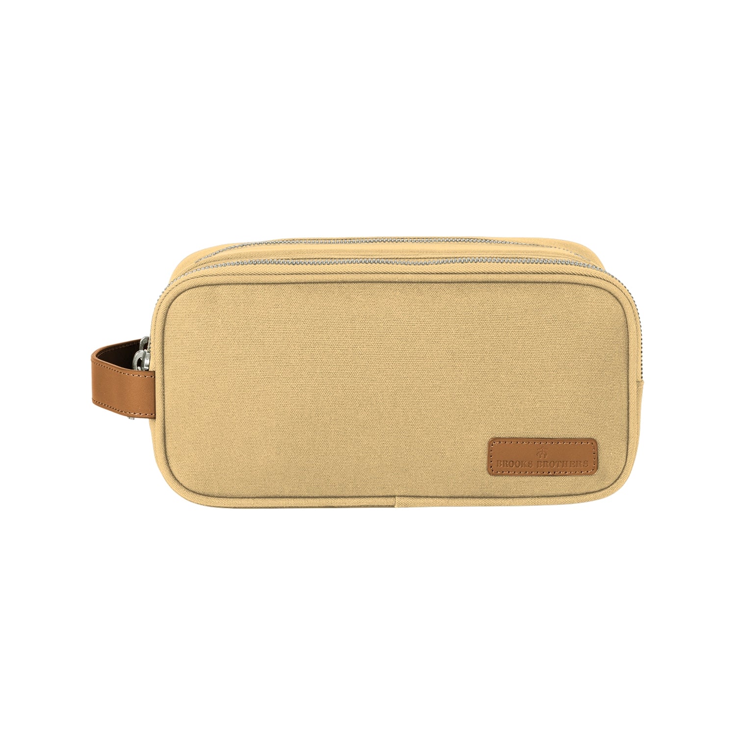 Brooks Brothers Wells Dopp Kit Embroidered - Ledger Khaki