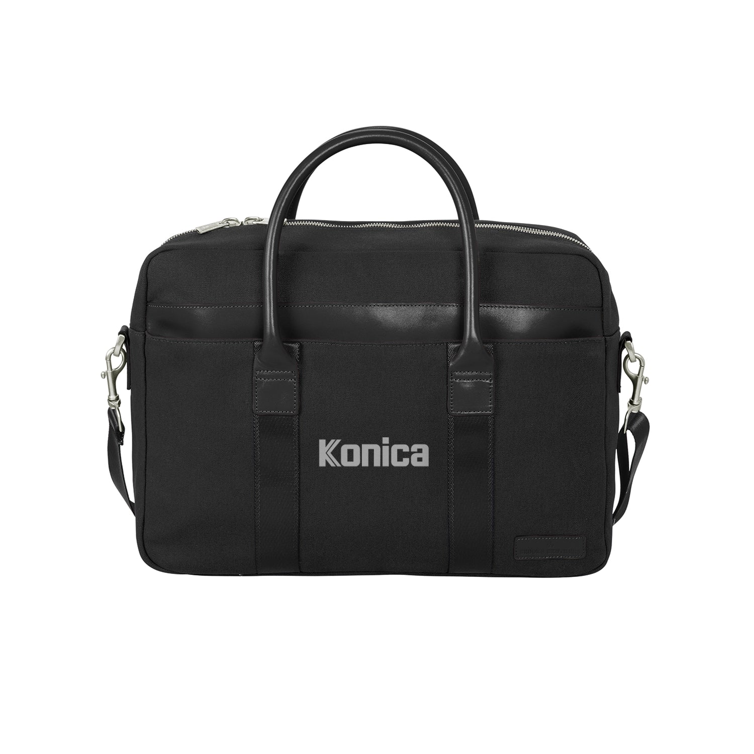 Brooks Brothers Wells Laptop Tote Embroidered - Black