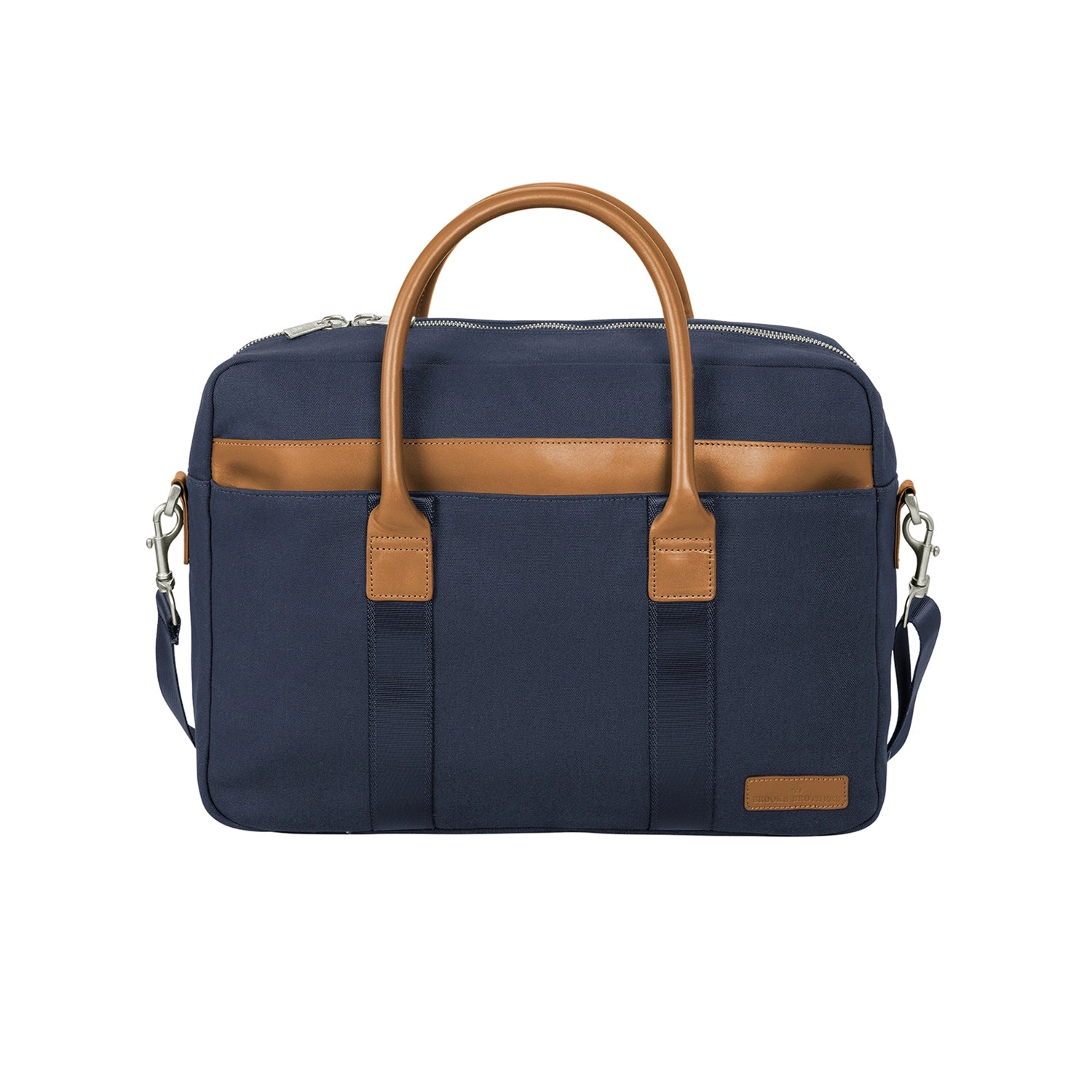 Brooks Brothers Wells Laptop Tote Embroidered - Navy Blue Blazer