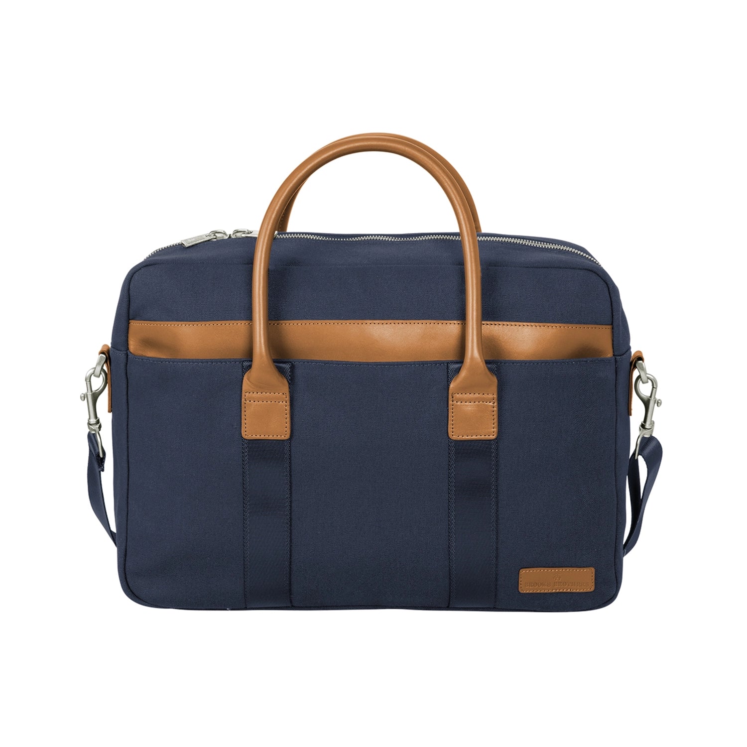 Brooks Brothers Wells Briefcase Embroidered - Navy Blue Blazer