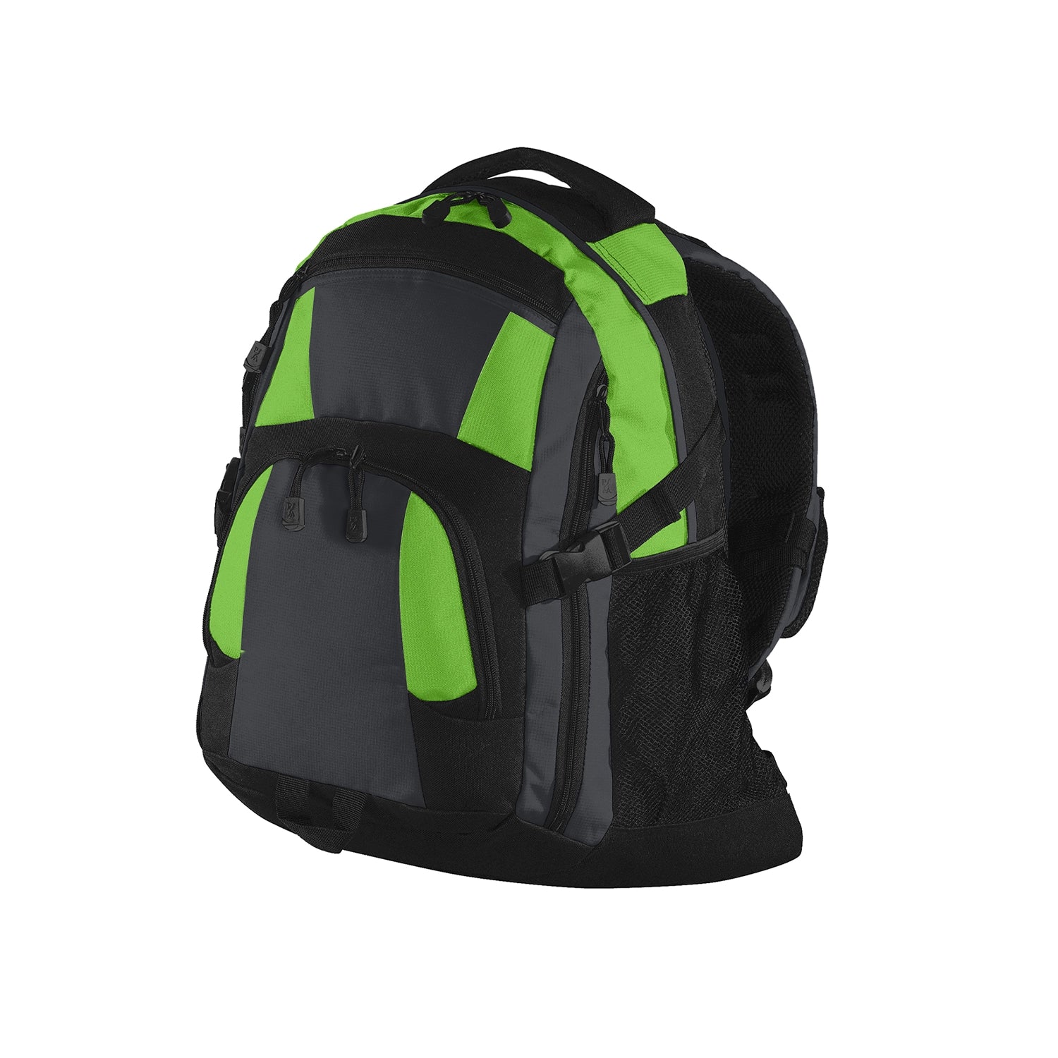 Port Authority Urban Backpack Embroidered - Bright Lime/Magnet Grey/Black