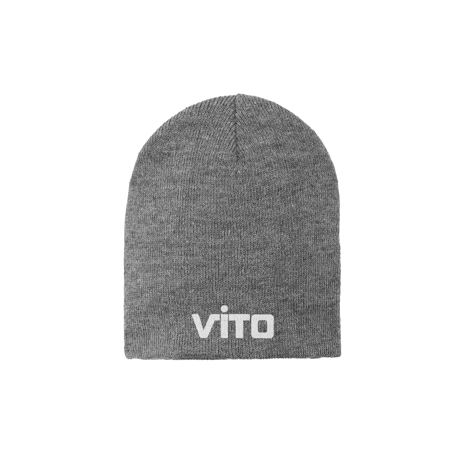 Port & Company - Knit Skull Embroidered Cap - Athletic Grey Oxford (PMS 425C)