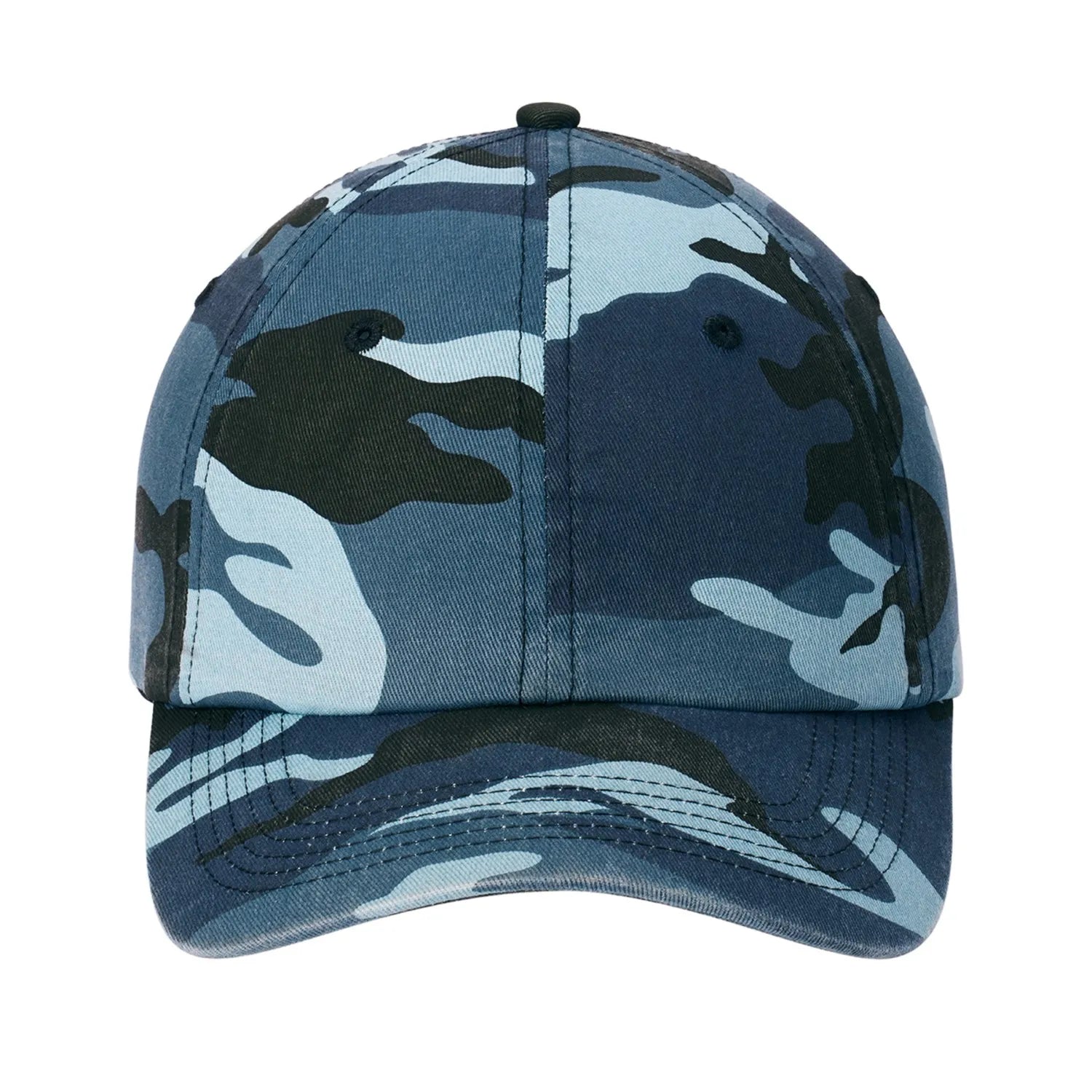 Port Authority Camouflage Embroidered Cap - Navy Blue Camo