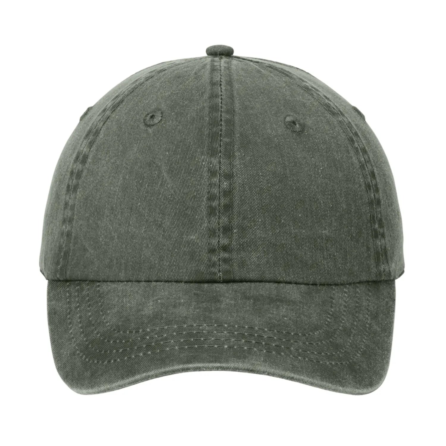 Port & Company - Pigment-Dyed Embroidered Cap - Hunter Green (PMS 418C)