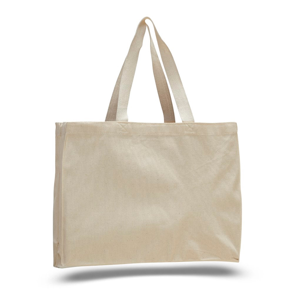 Canvas Gusset Tote bag Decorated