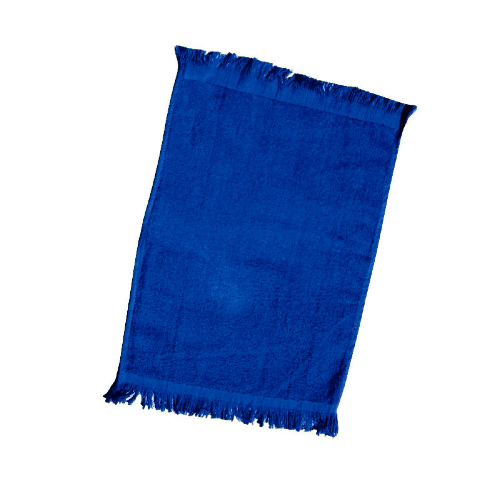 Velour Fingertip Towel with Fringes Decorated