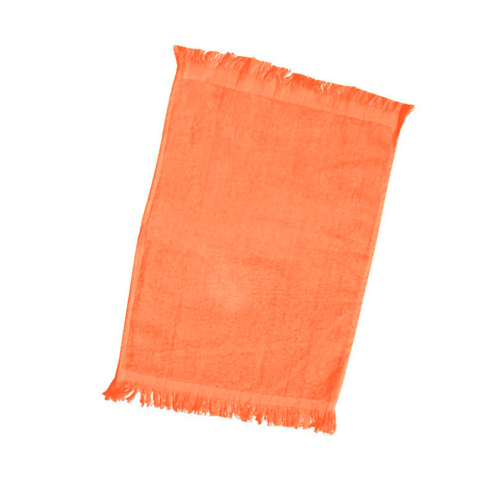 Velour Fingertip Towel with Fringes Decorated