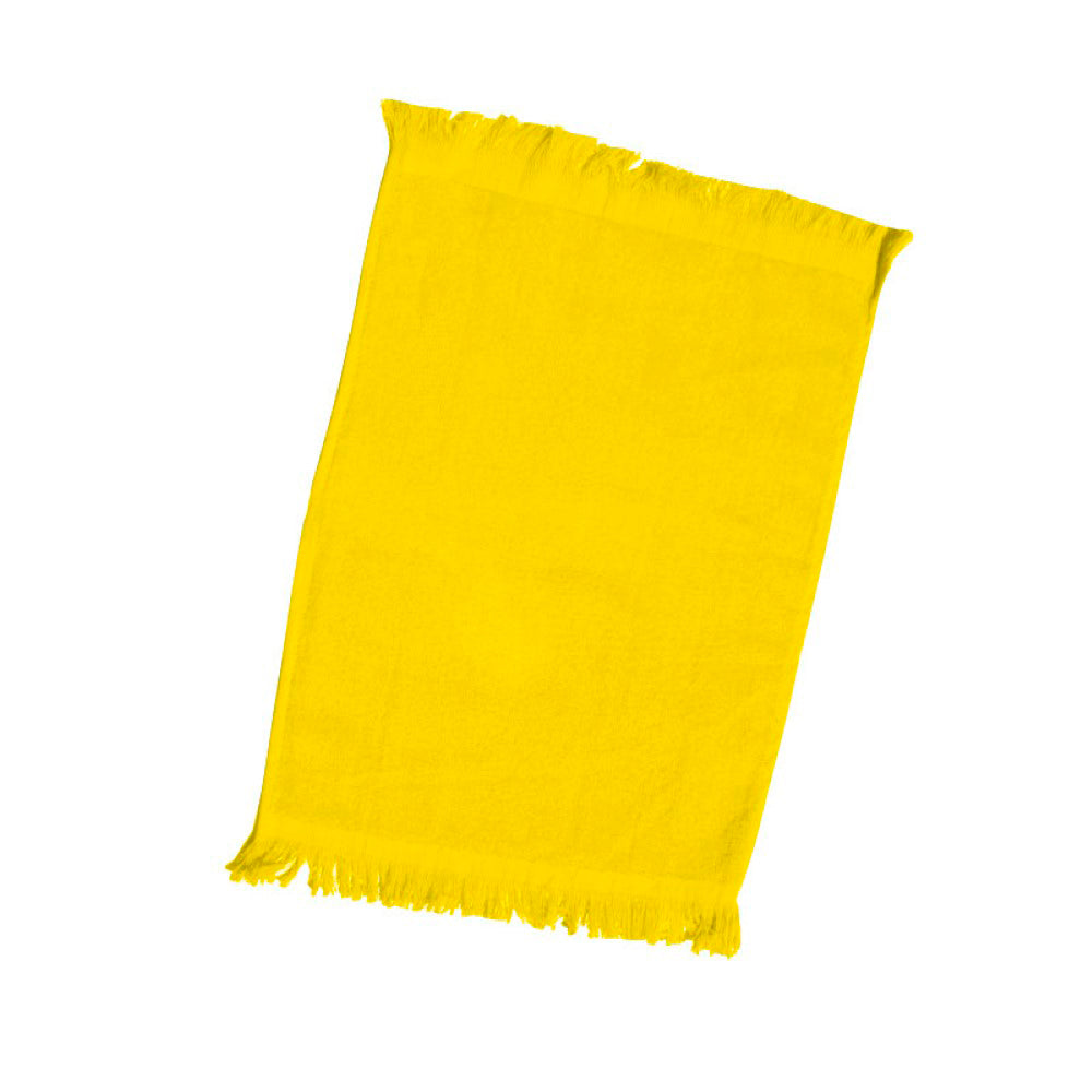 Velour Fingertip Towel with Fringes Decorated