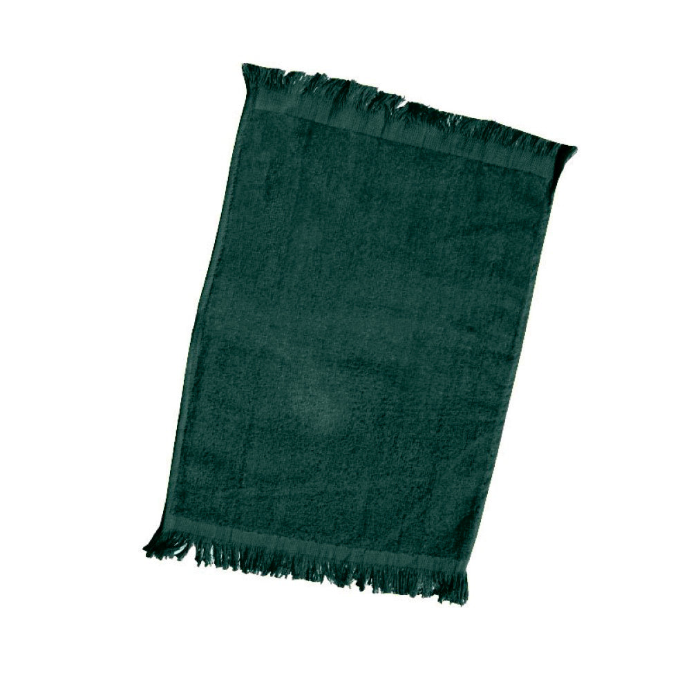 Velour Fingertip Towel with Fringes Decorated