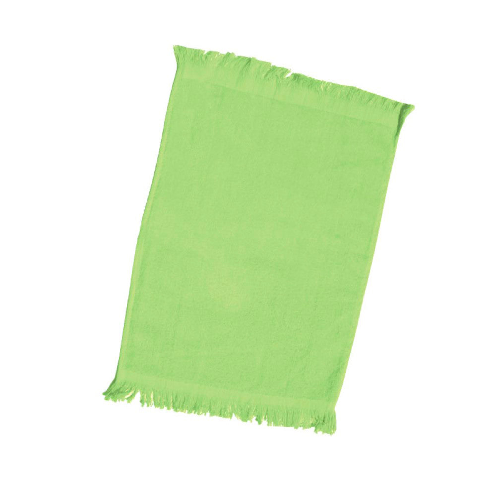 Velour Fingertip Towel with Fringes Decorated