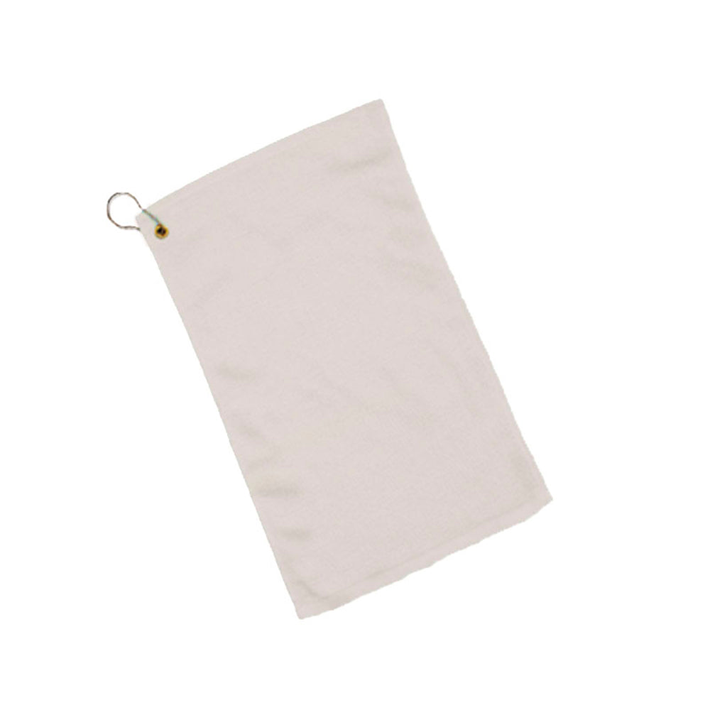 Velour Hemmed Fingertip Towel Decorated